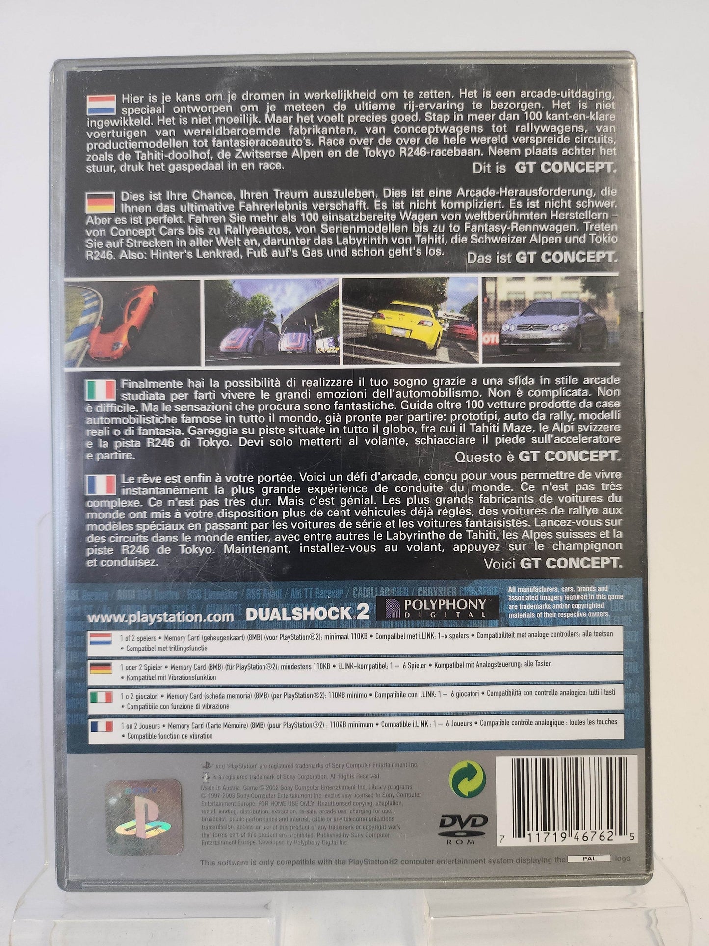 Gran Turismo Concept 2002 Tokyo-Geneva Platinum Ps2 - Feniks Gameshop