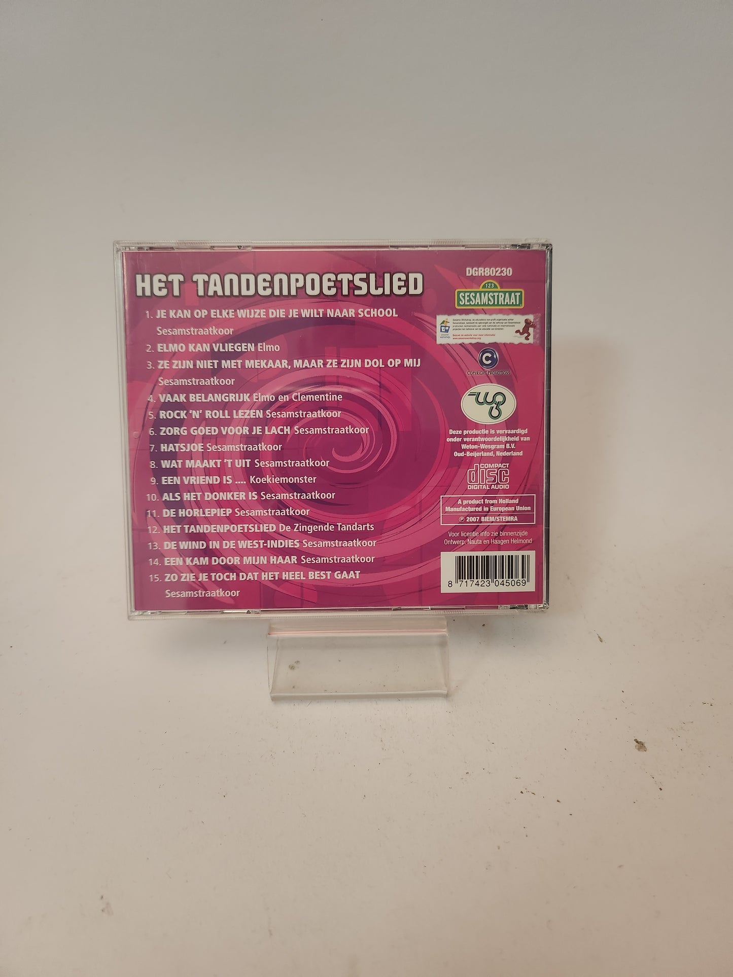 Sesamstraat: het Tandenpoetslied en Andere Leuke Educatieve Liedjes CD