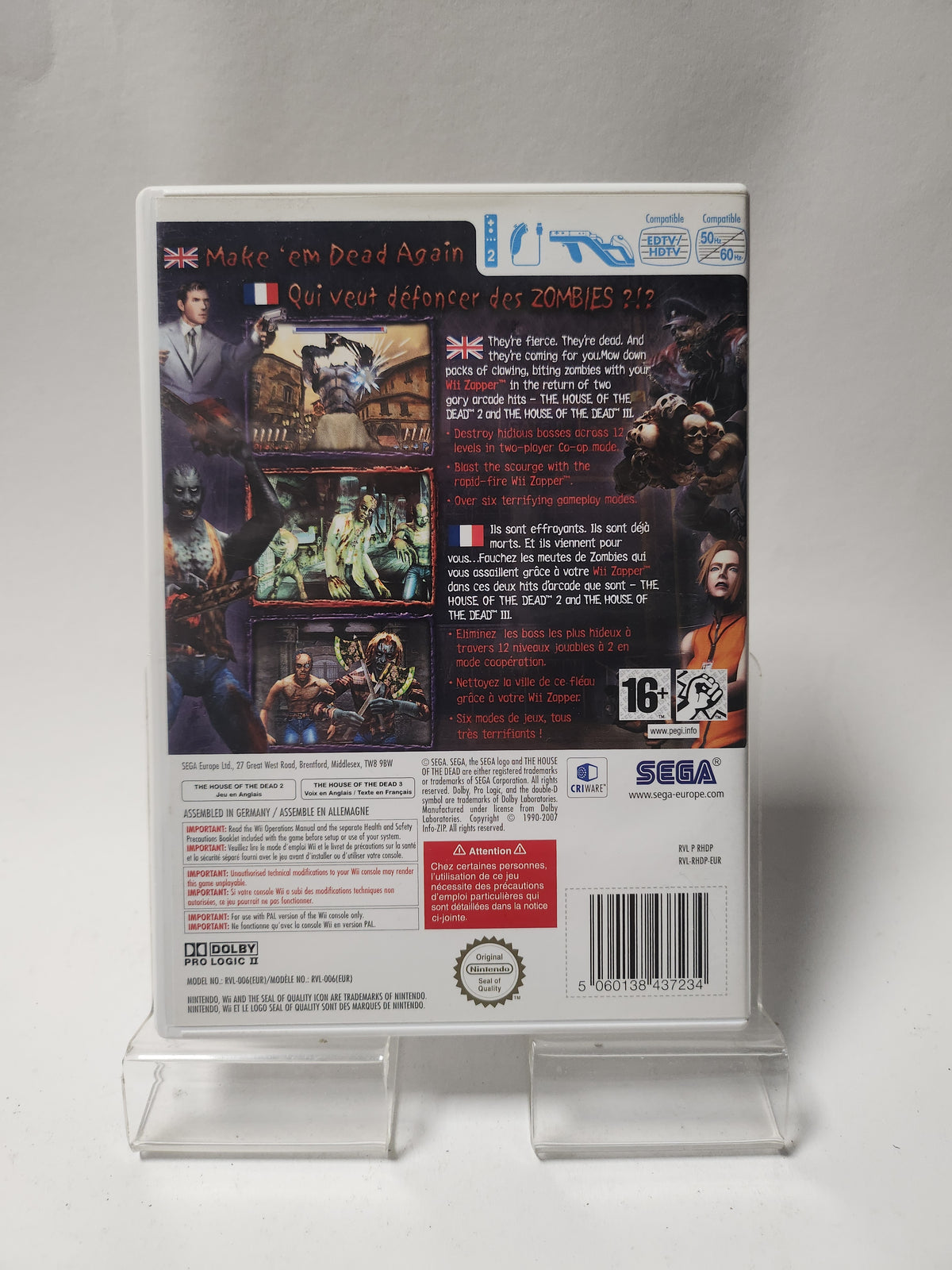 House of the Dead 2 & 3 Return Nintendo Wii