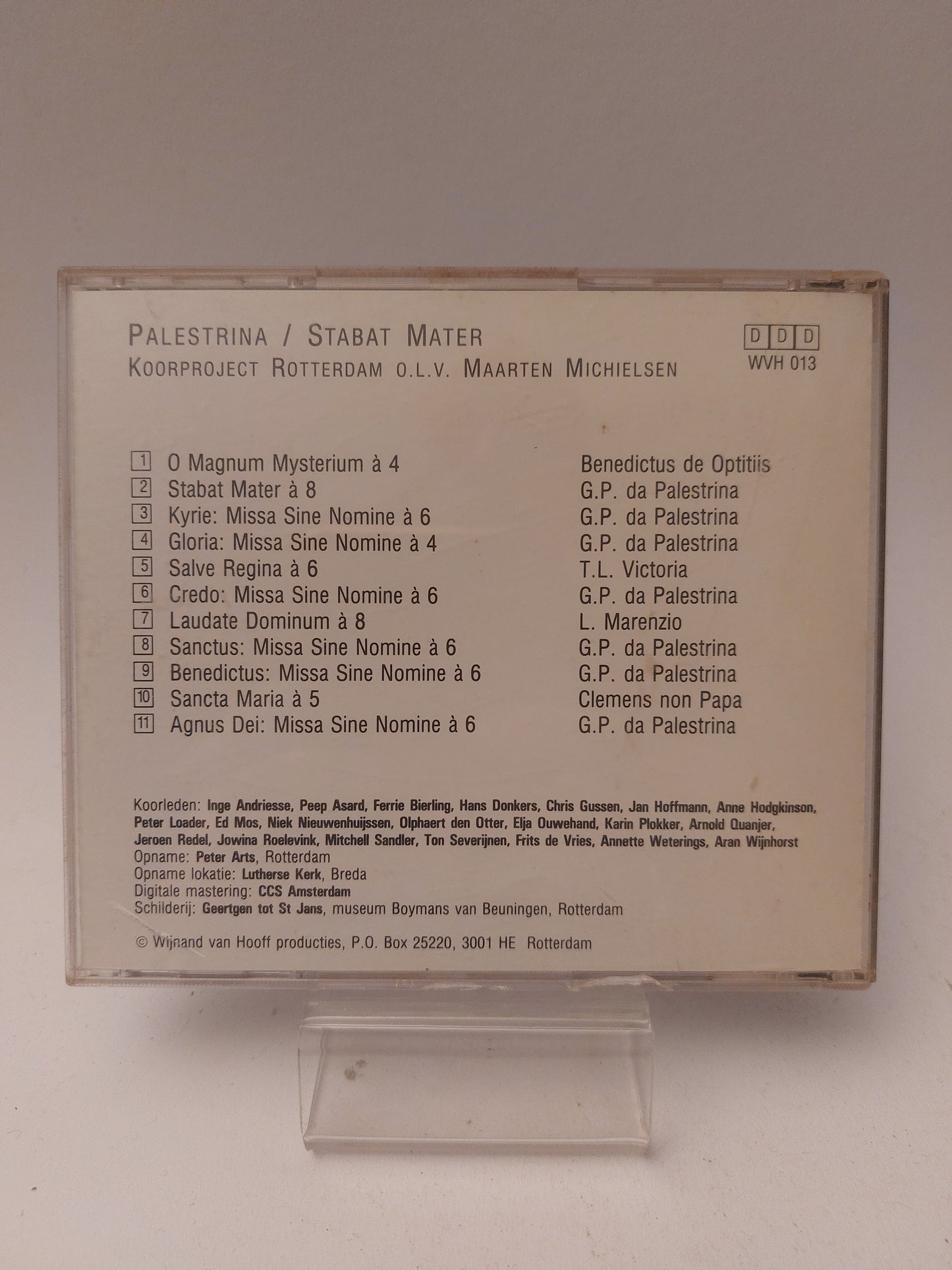 Erasmus: Palestrina/ Stabat Mater CD