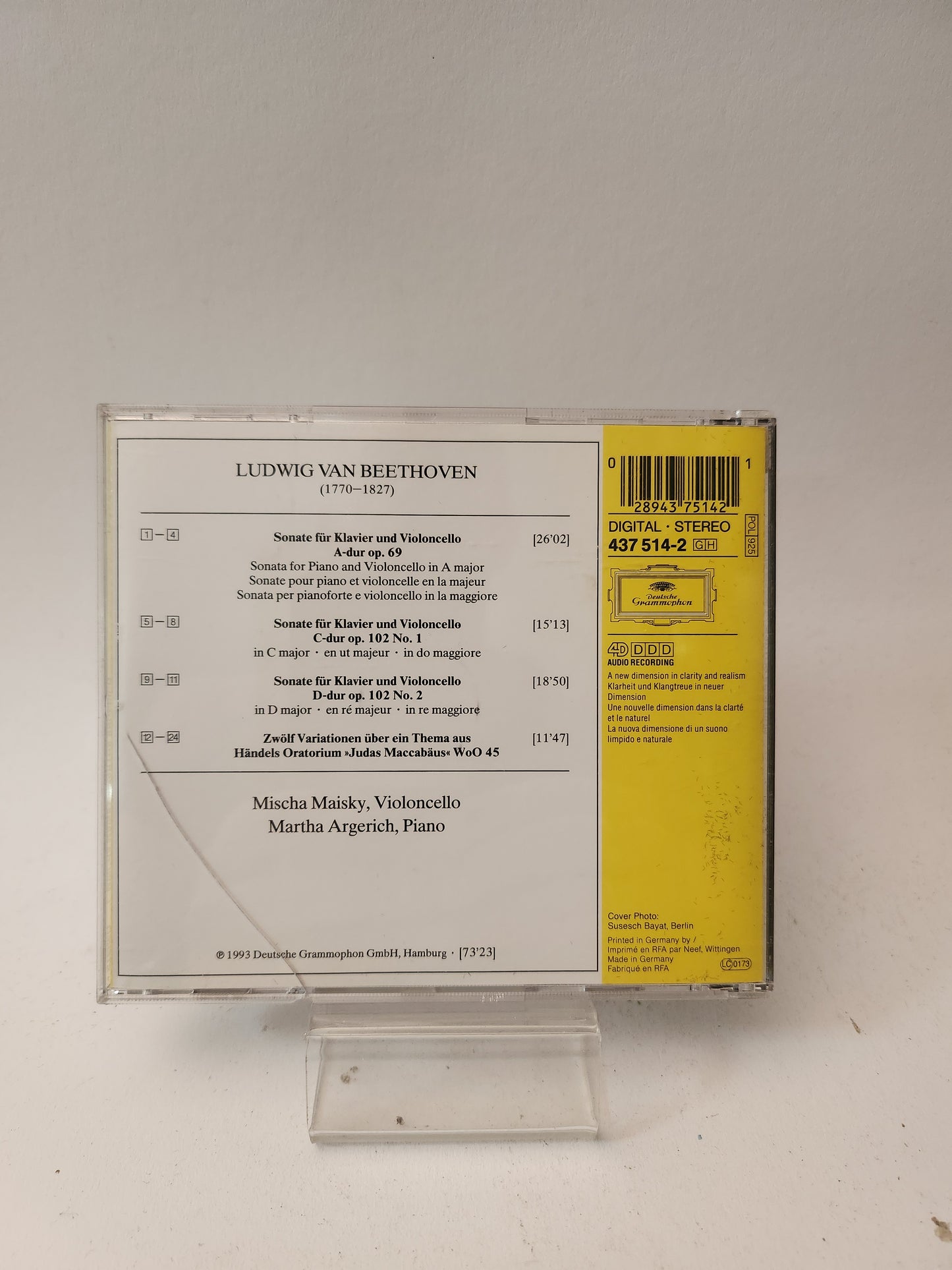 Beethoven: Cellosonaten Op 69 & 102 CD