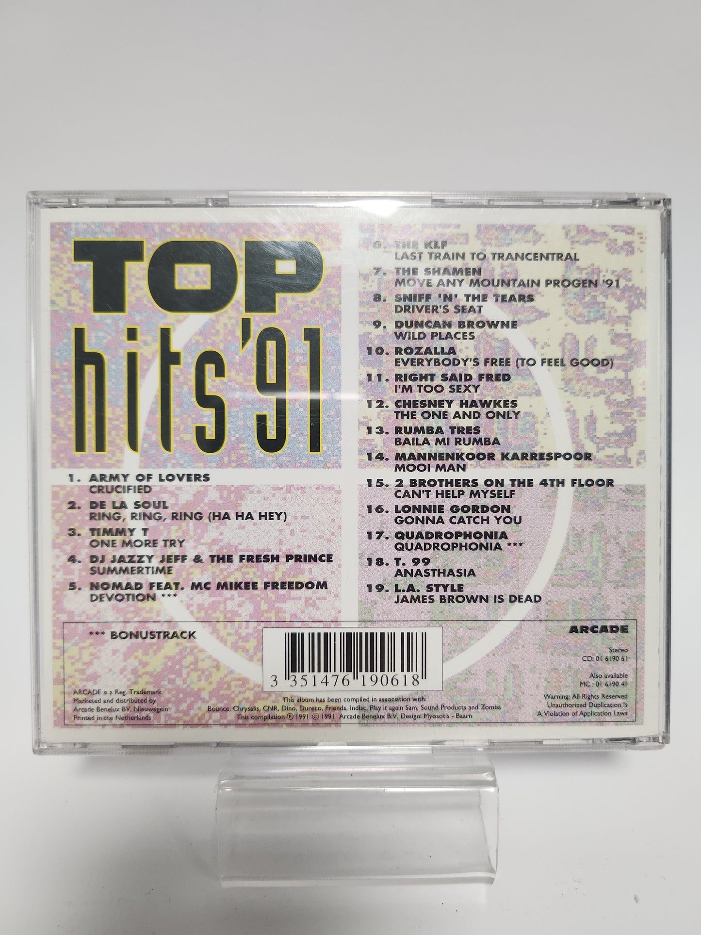 Top Hits 91 the Greatest Hits of the Year CD