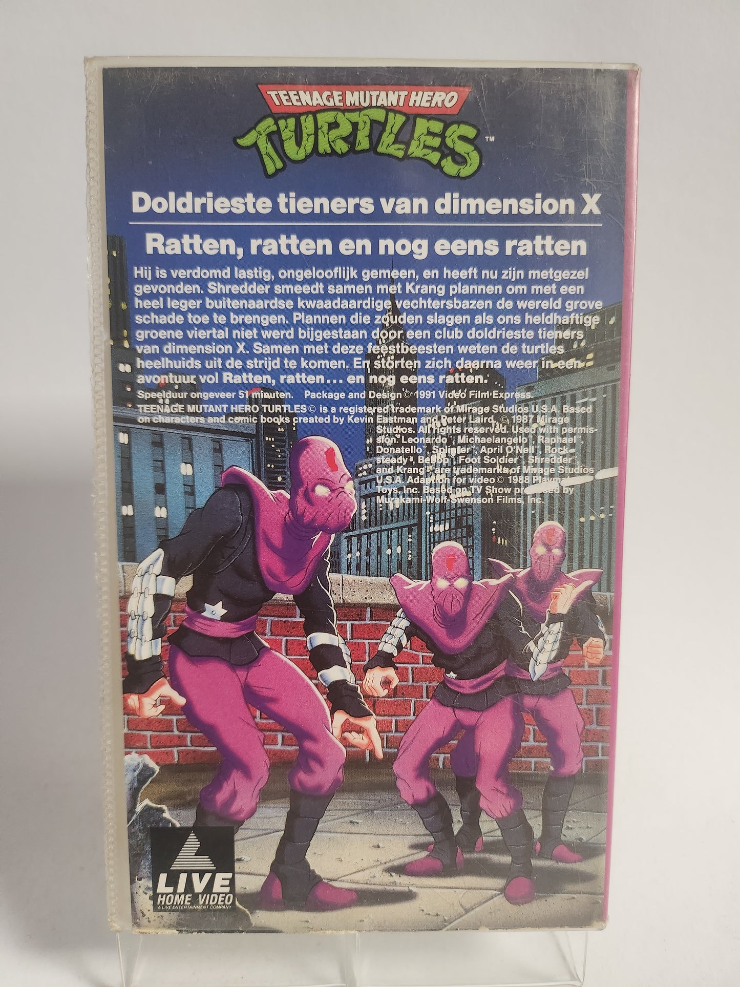 Teenage Mutant Ninja Turtles "Doldrieste Tieners van Dimension X VHS Kids