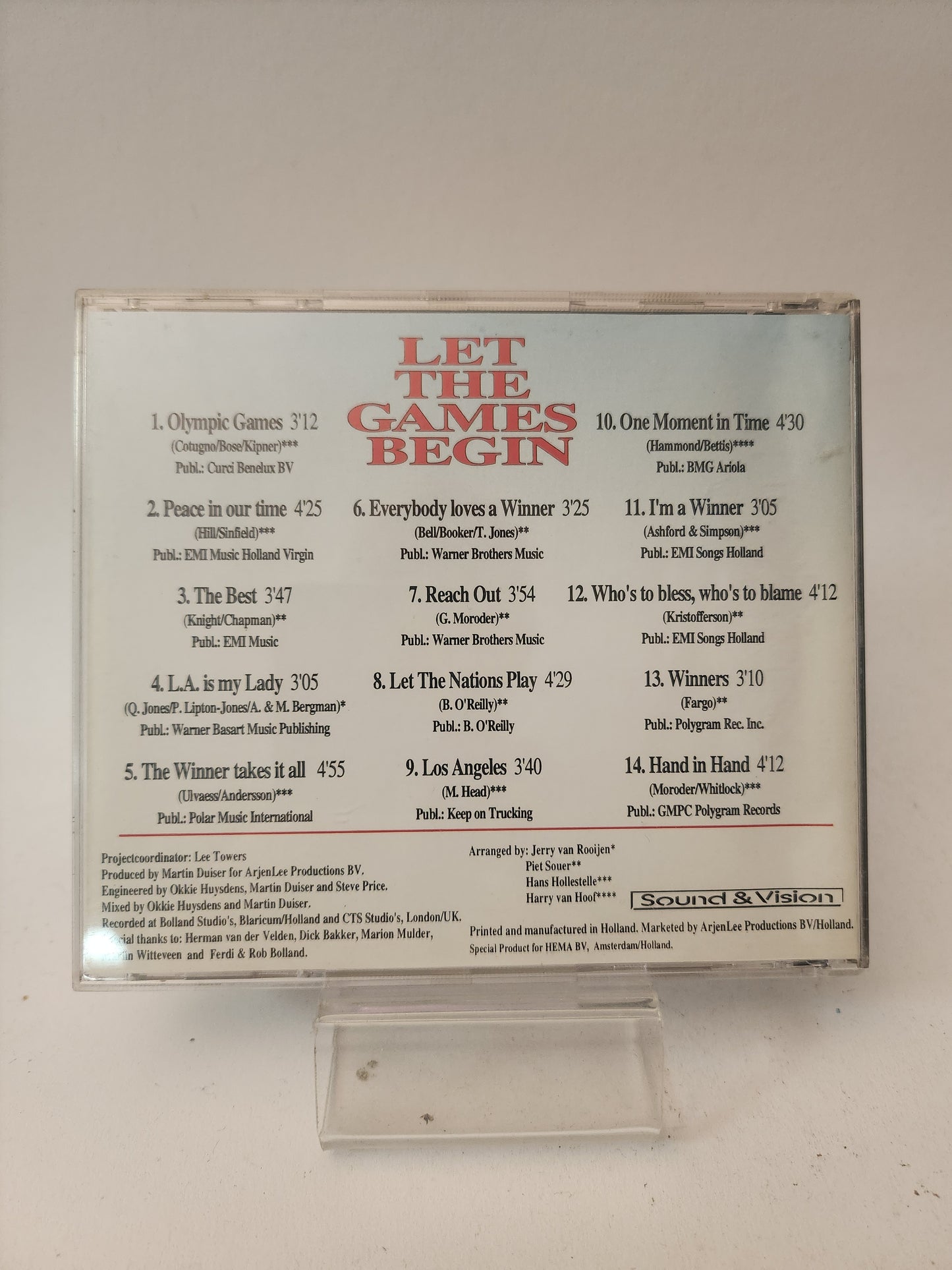 Lee Towers: Let the Games Begin CD