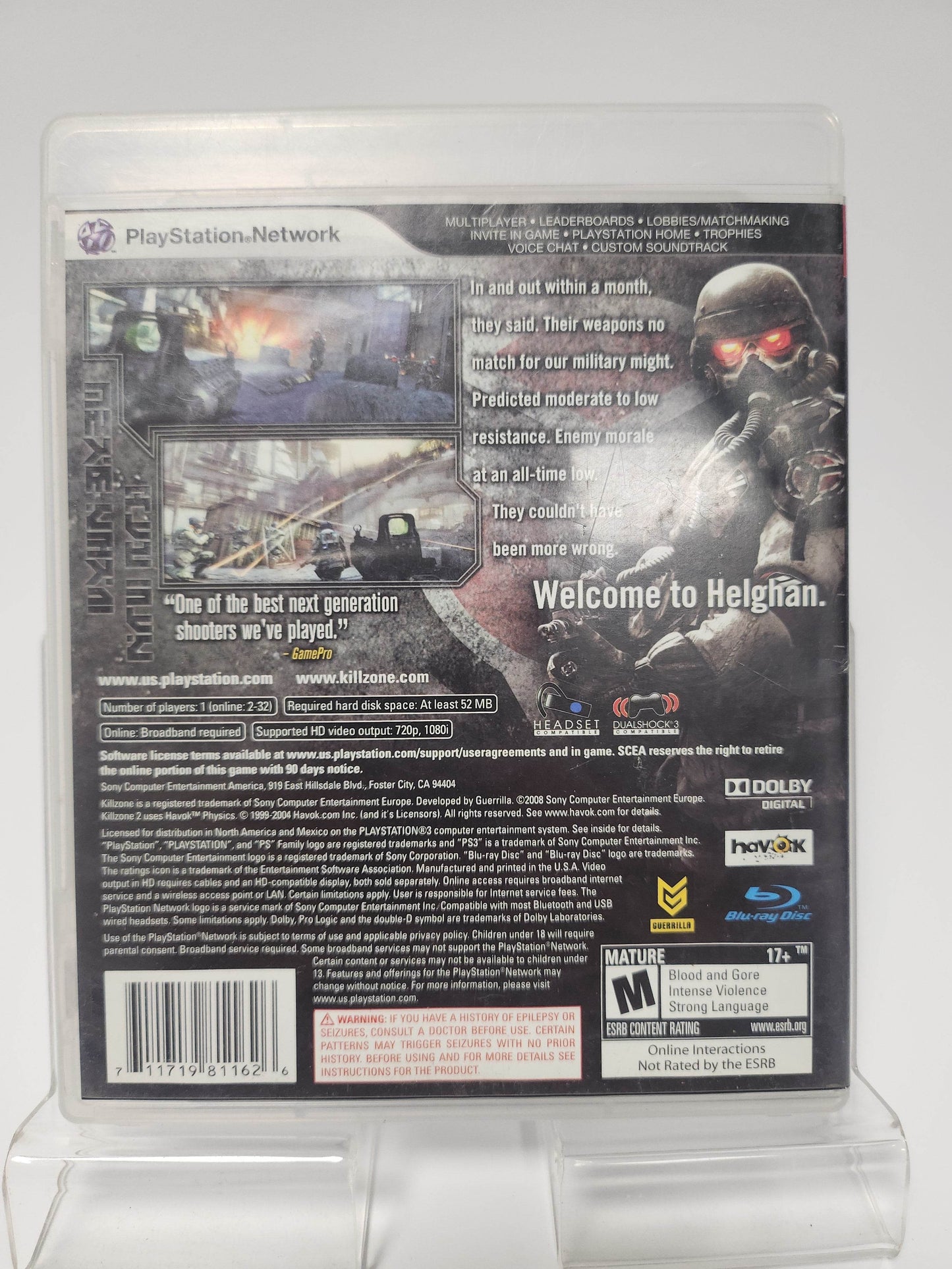 Killzone 2 American Cover Playstation 3 - Feniks Gameshop