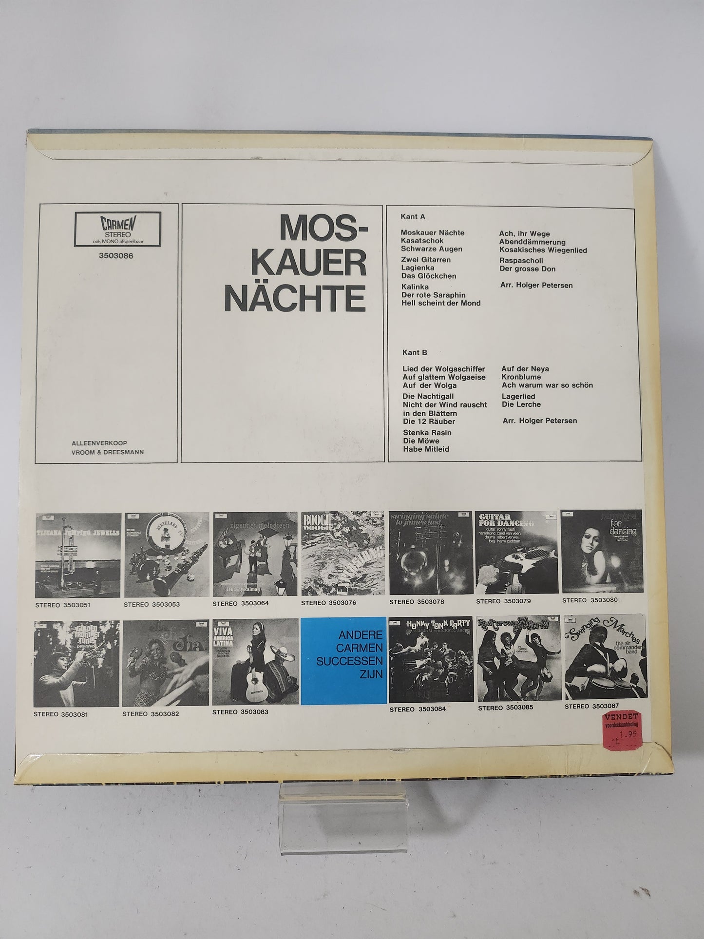 Moskauer Nächte/ Tiflis LP Vinyl