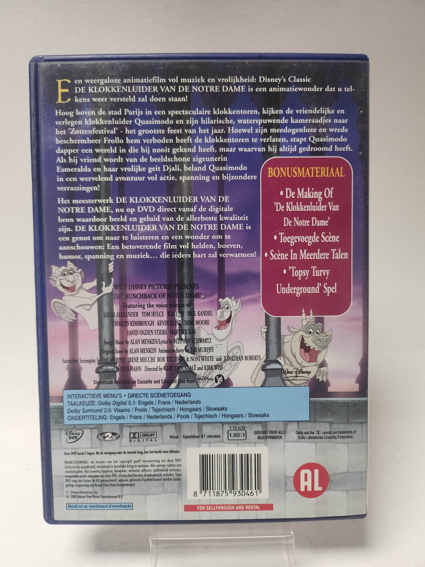 Disney de Klokkenluider van de Notre Dame DVD Kids - Feniks Gameshop