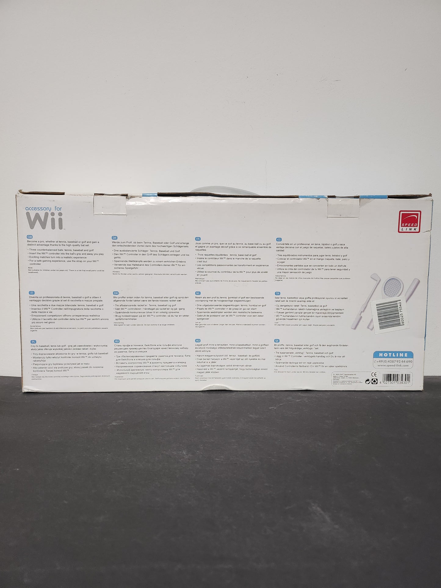 Speedlink Sportsracket Kit Boxed Nintendo Wii