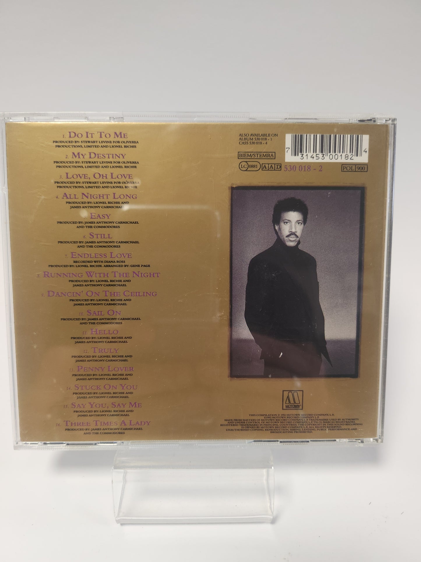 Lionel Richie: Back to Front CD