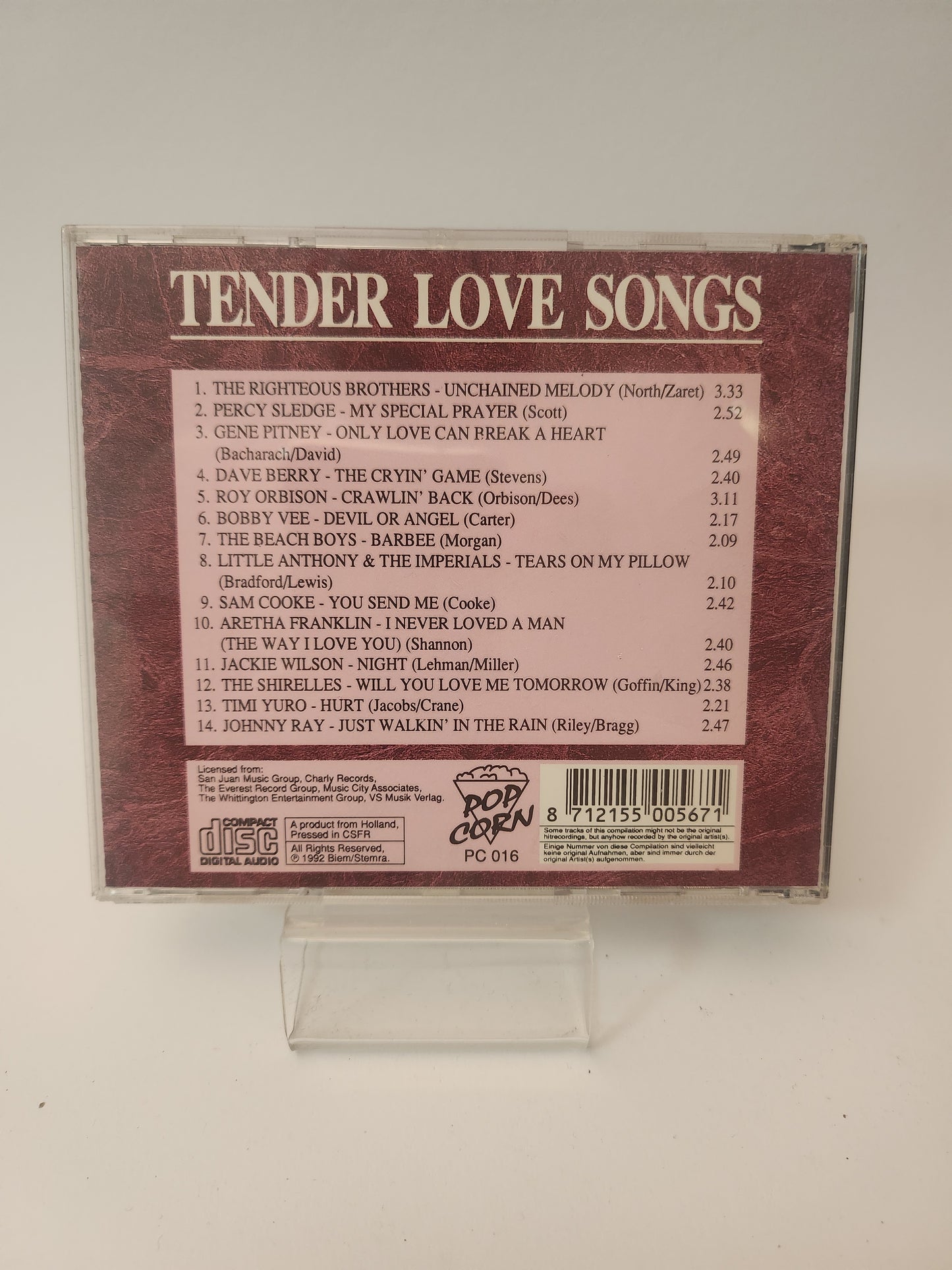 Tender Love Songs CD