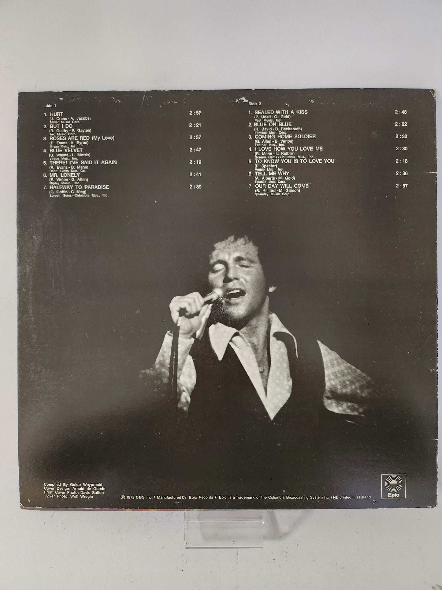 Best of Bobby Vinton LP Vinyl