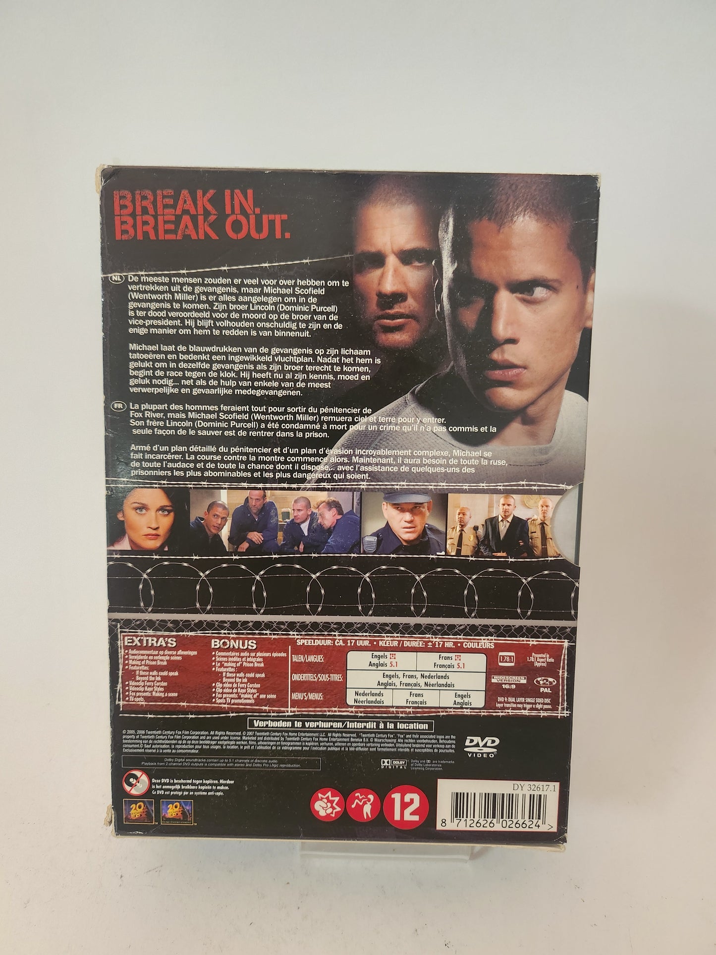 Prison Break het Complete Eerste Seizoen Dvd Box