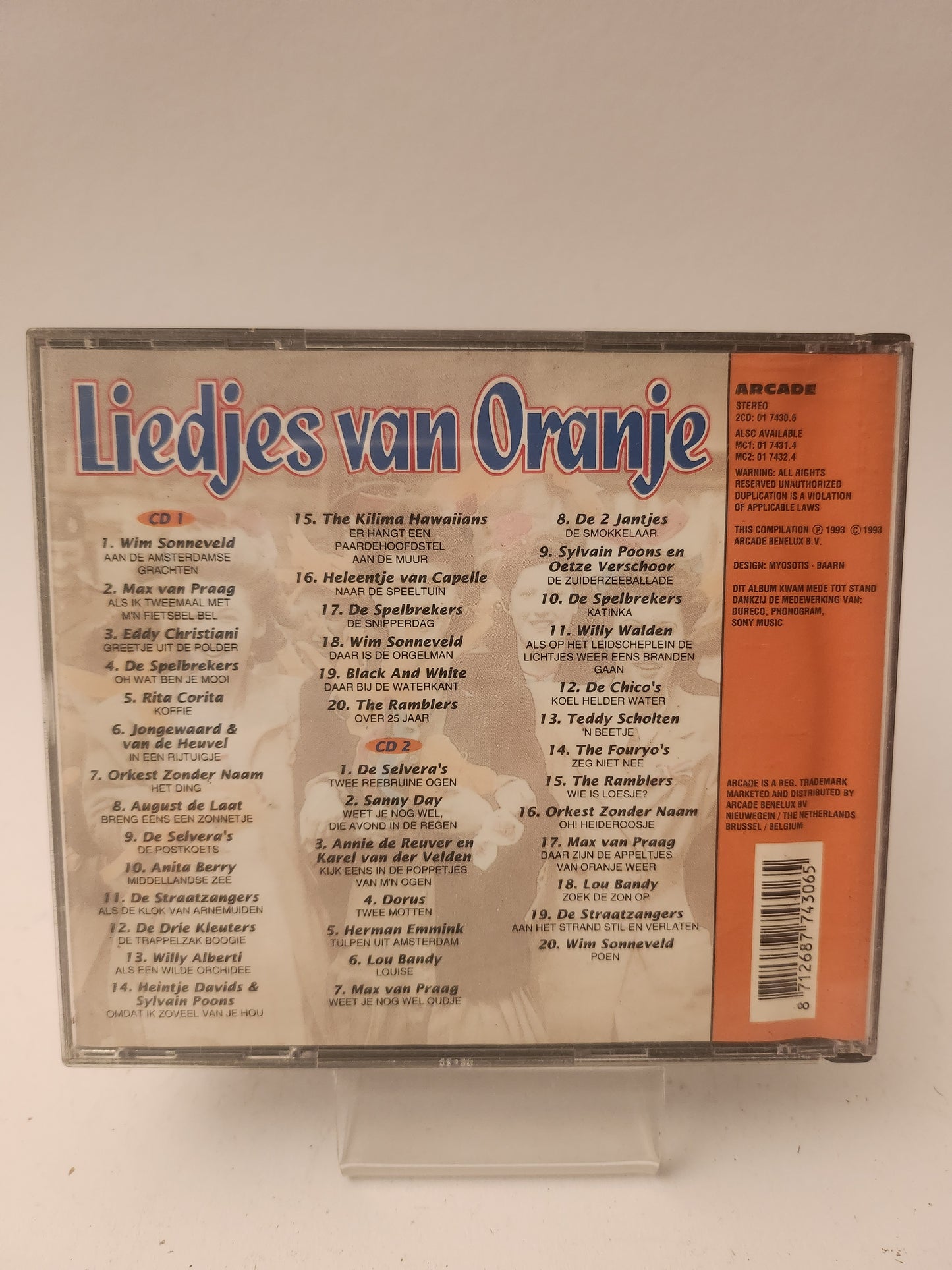 Liedjes van Oranje CD