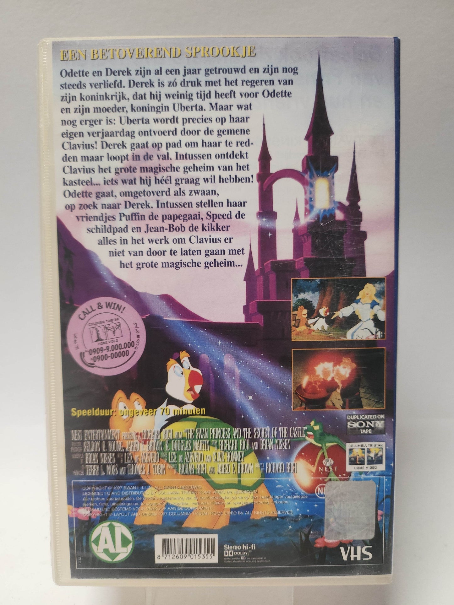 Zwanenprinses en het Geheim van het Kasteel VHS - Feniks Gameshop