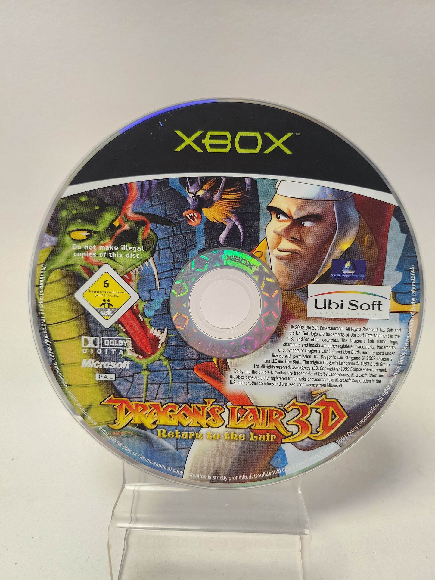 Dragon's Lair 3D Return to the Lair (Disc Only) Xbox Original - Feniks Gameshop