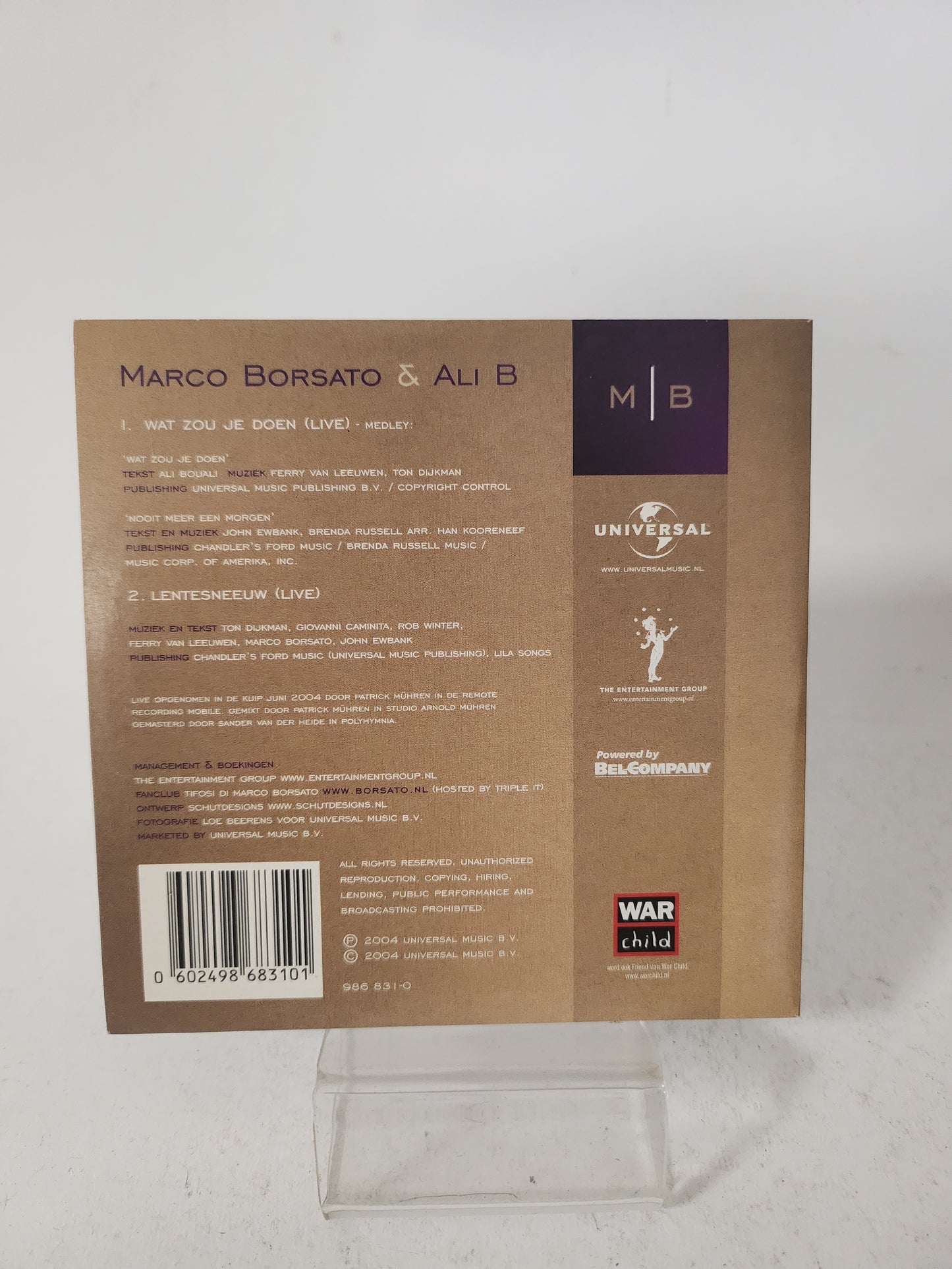 Marco Borsato & Ali B: Wat Zou je Doen CD Single
