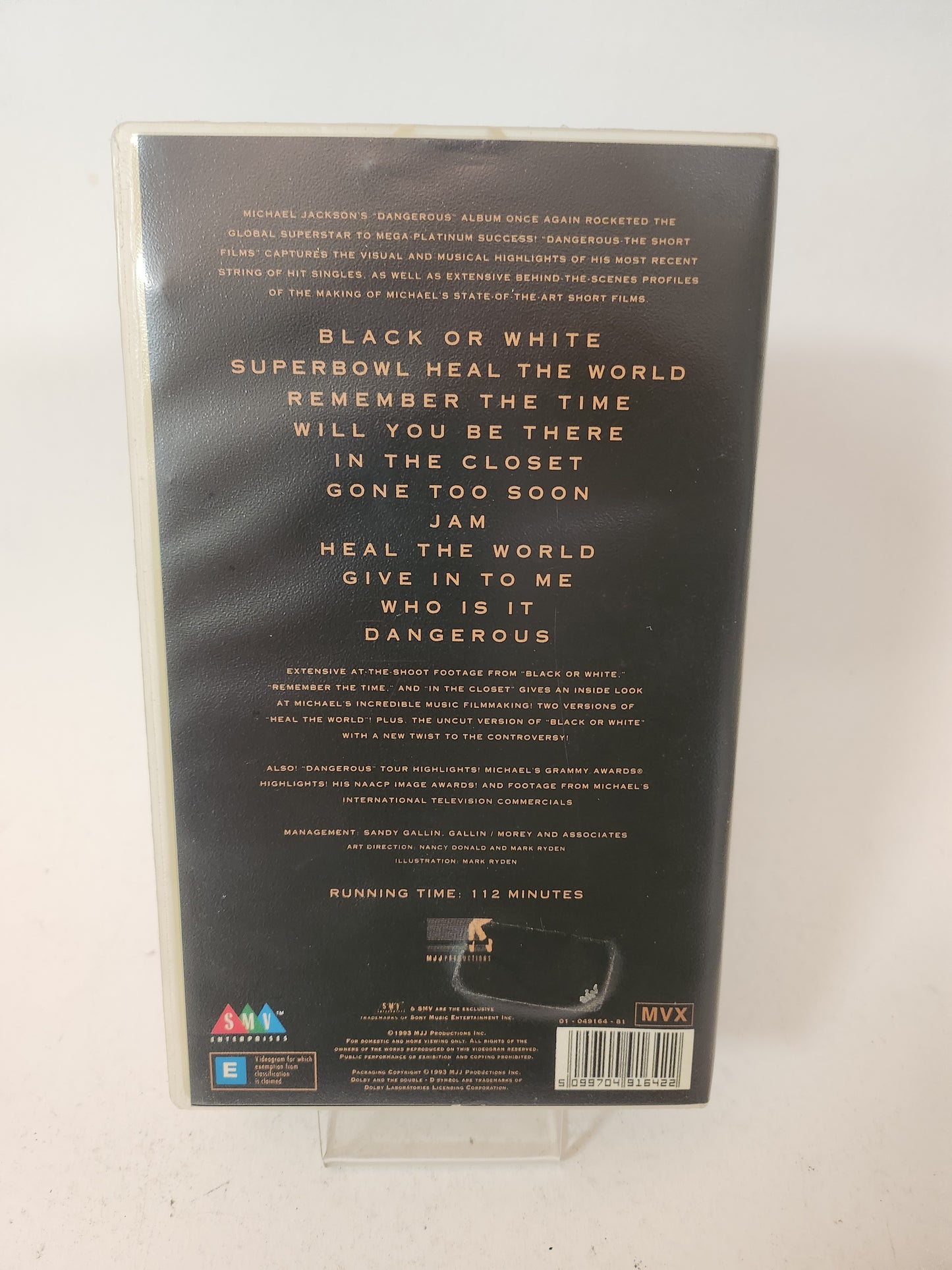 Michael Jackson: Dangerous "the Short Films" VHS Muziek
