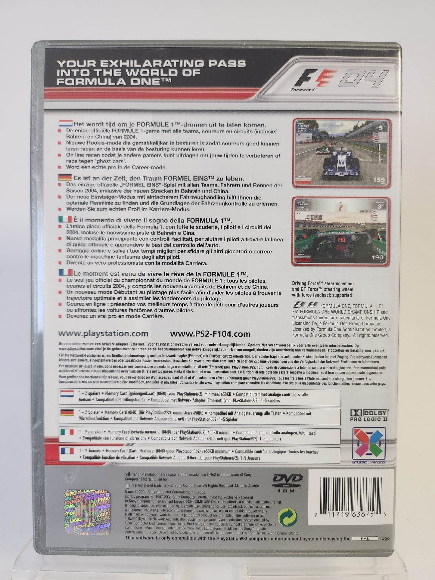 Formula One 04 Platinum Edition Playstation 2 - Feniks Gameshop