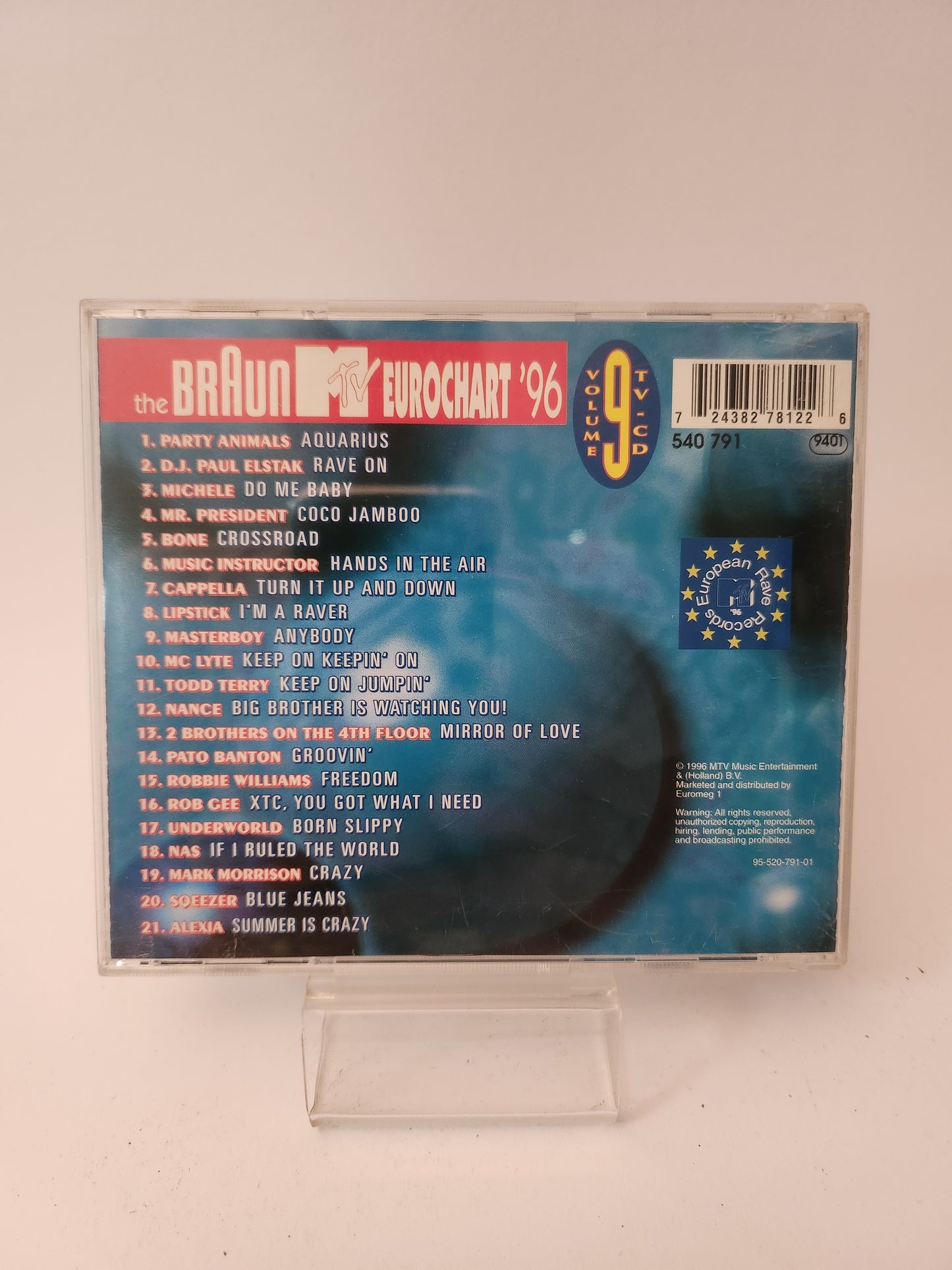 MTV Eurochart '96 Volume 9 CD