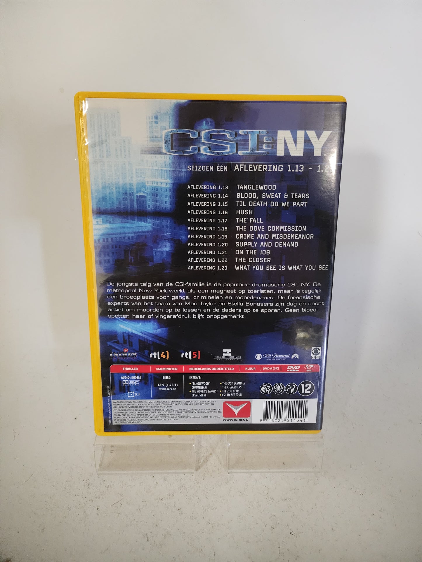 Crime Scene Investigation NY Seizoen 1 deel 13 tm 23 Dvd Serie