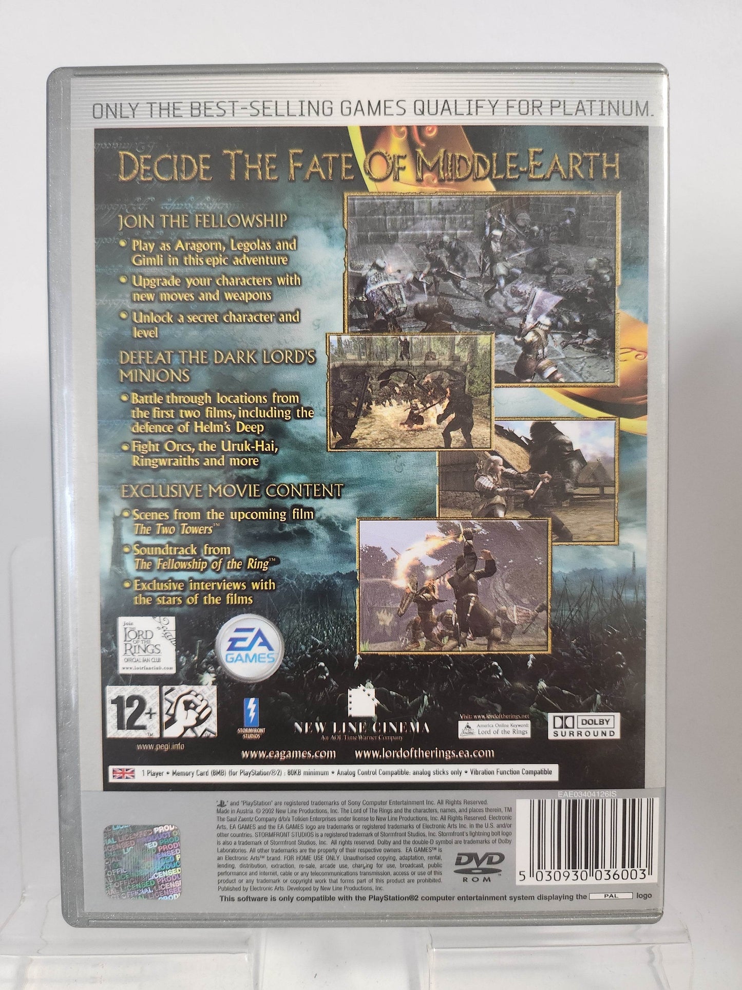 Lord of the Rings the Two Towers Platinum Playstation 2 - Feniks Gameshop