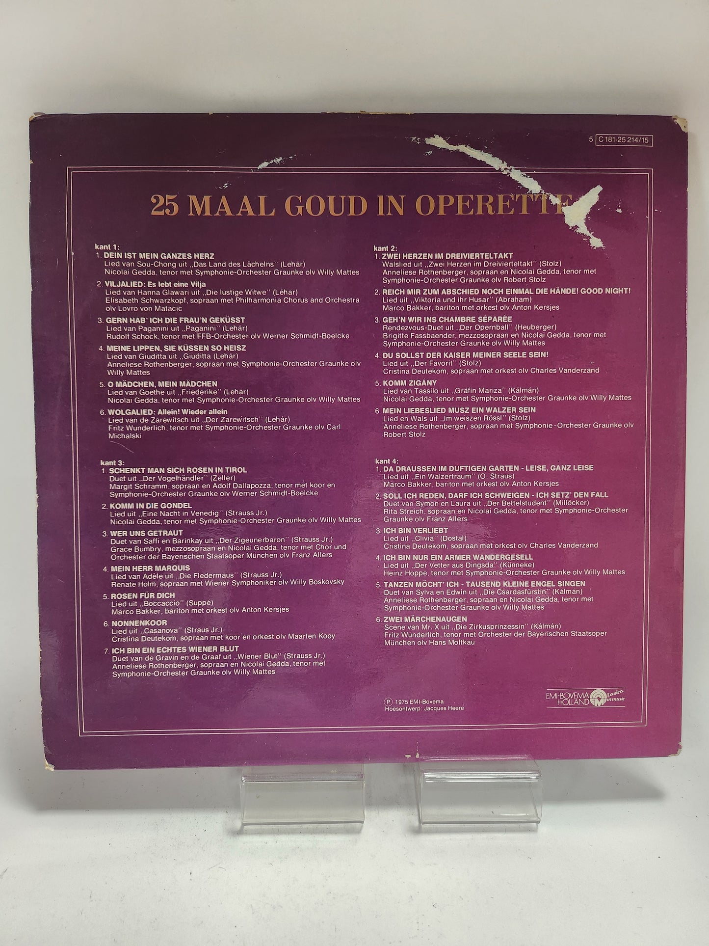 25 Maal Goud in Operette Dubbel LP Vinyl