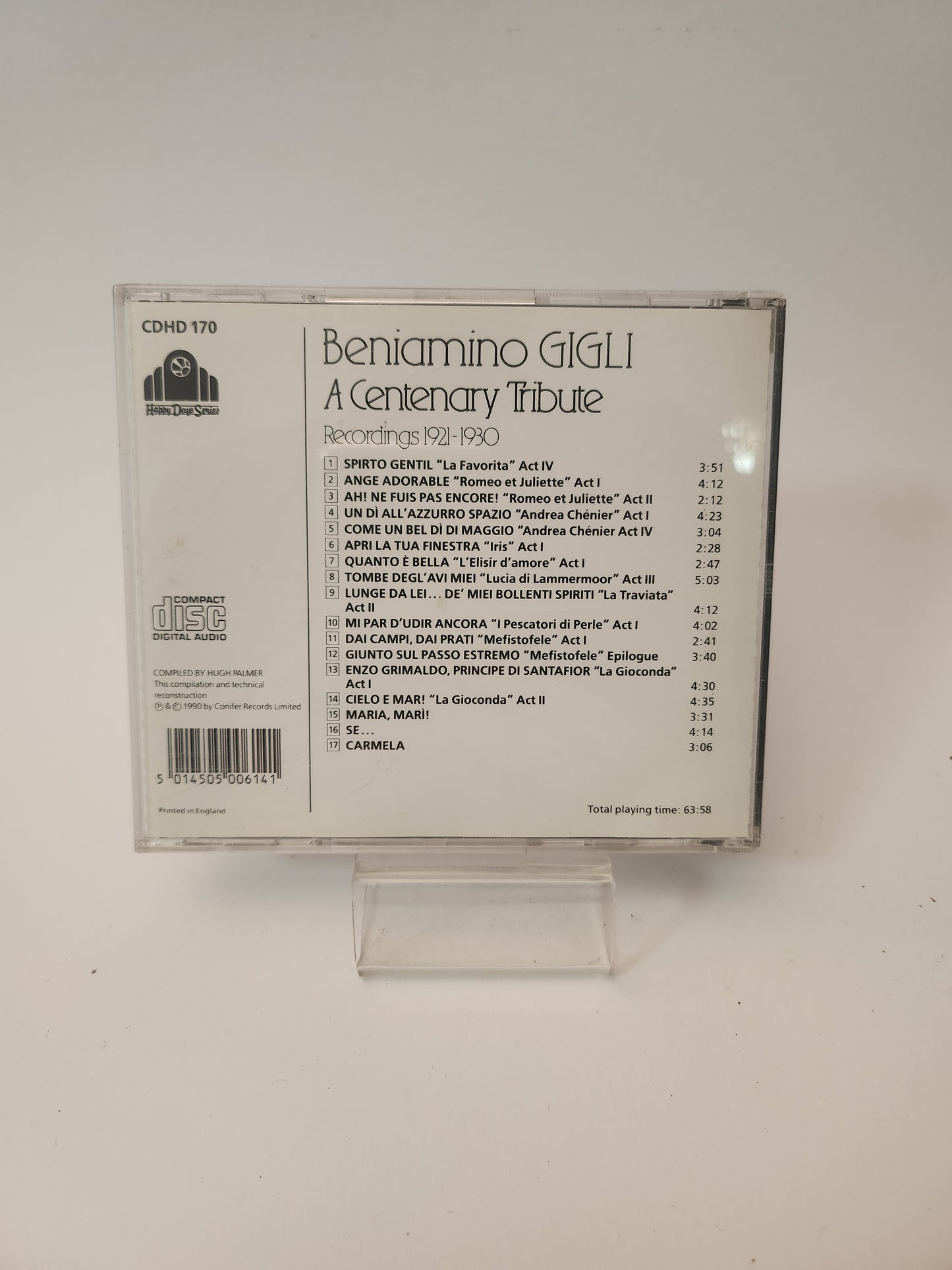 Beniamino Gigli: A Centenary Tribute CD