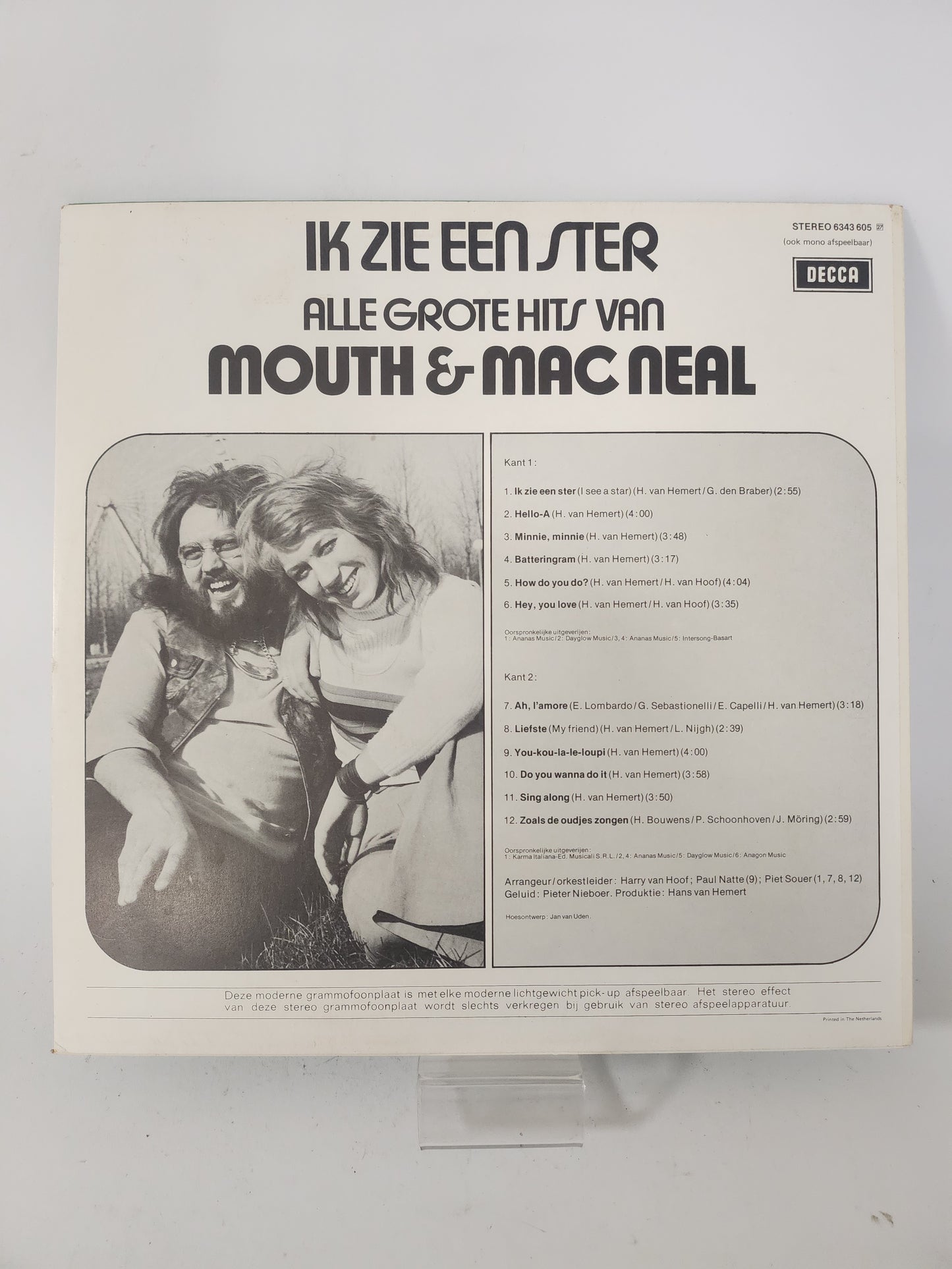 Ik Zie een Ster: Alle Grootste Hits van Mouth & Mac Neal LP Vinyl