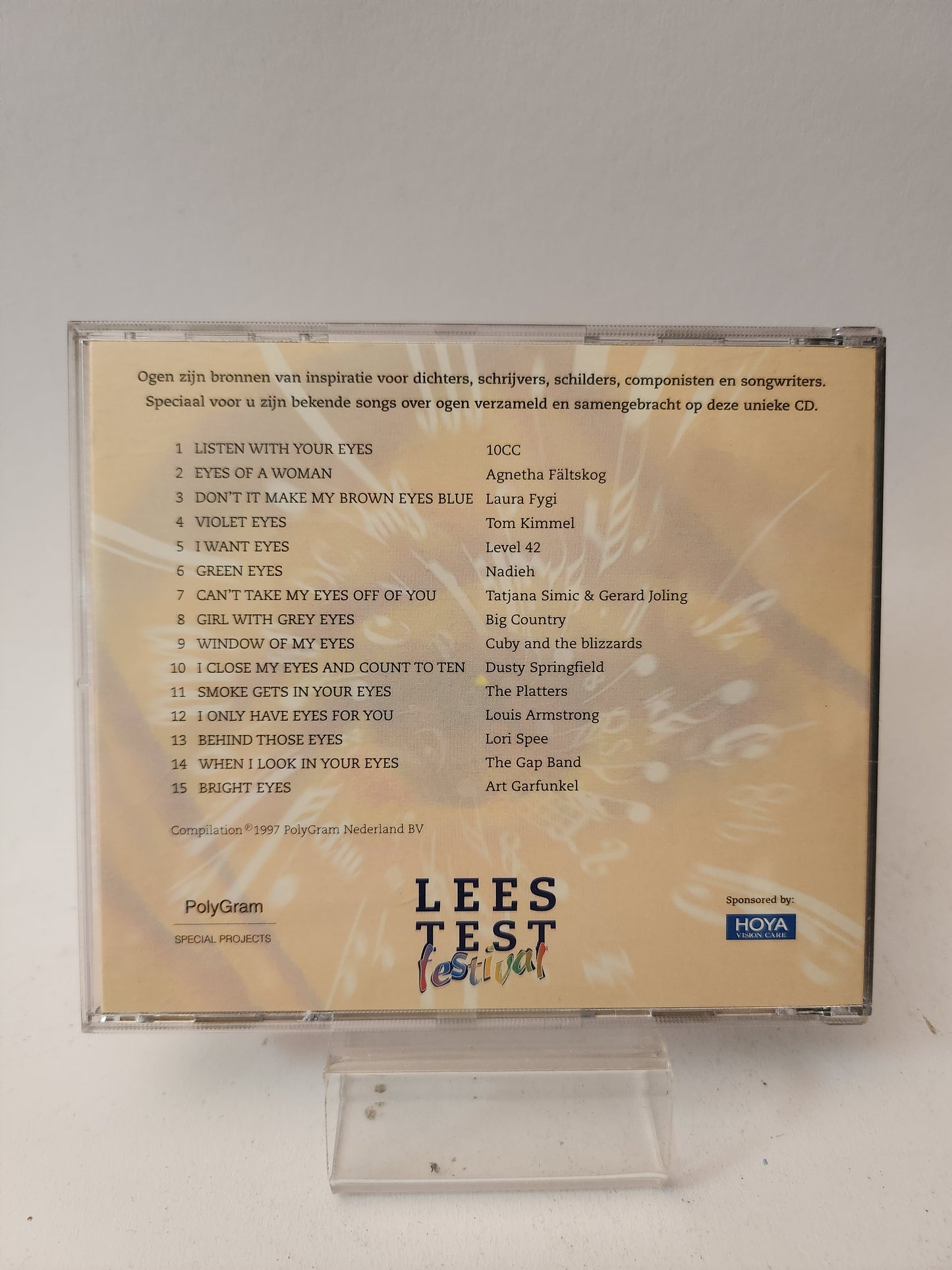 Muziek voor Achter je Ogen CD