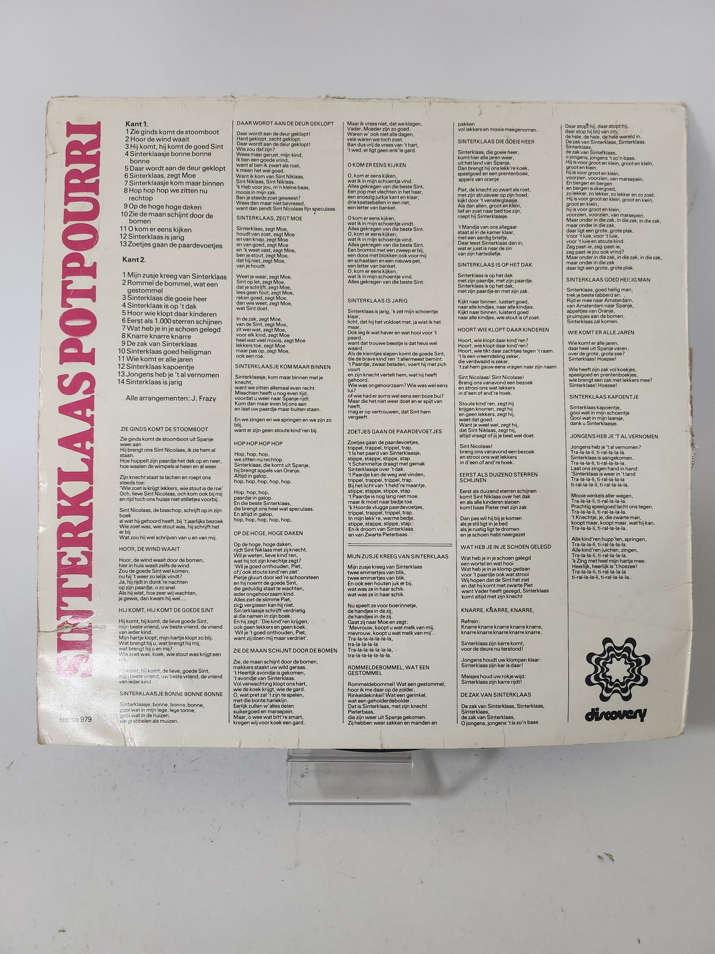 Grote Sinterklaas Potpourri LP Vinyl