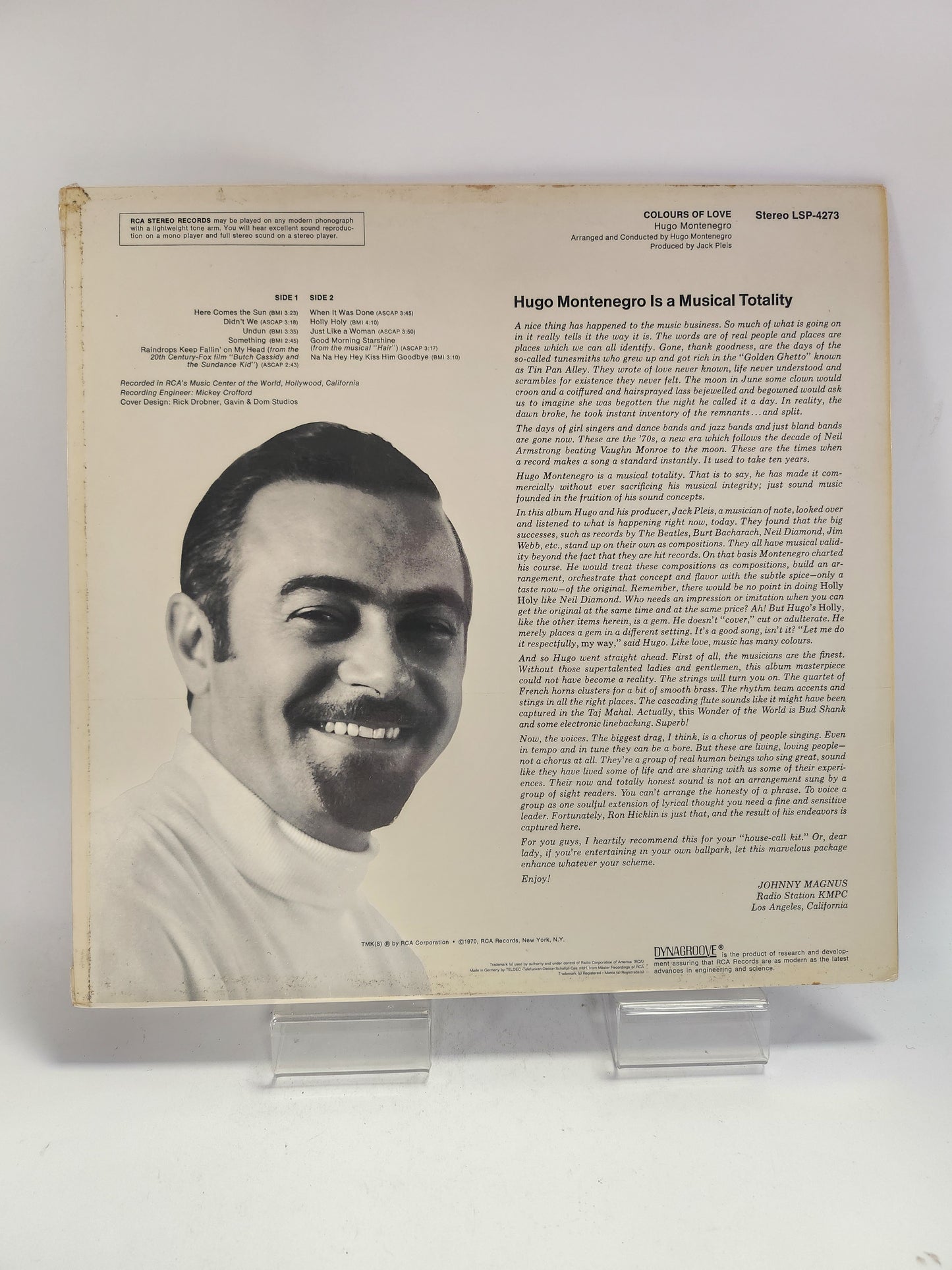 Hugo Montenegro: Colours of Love LP Vinyl
