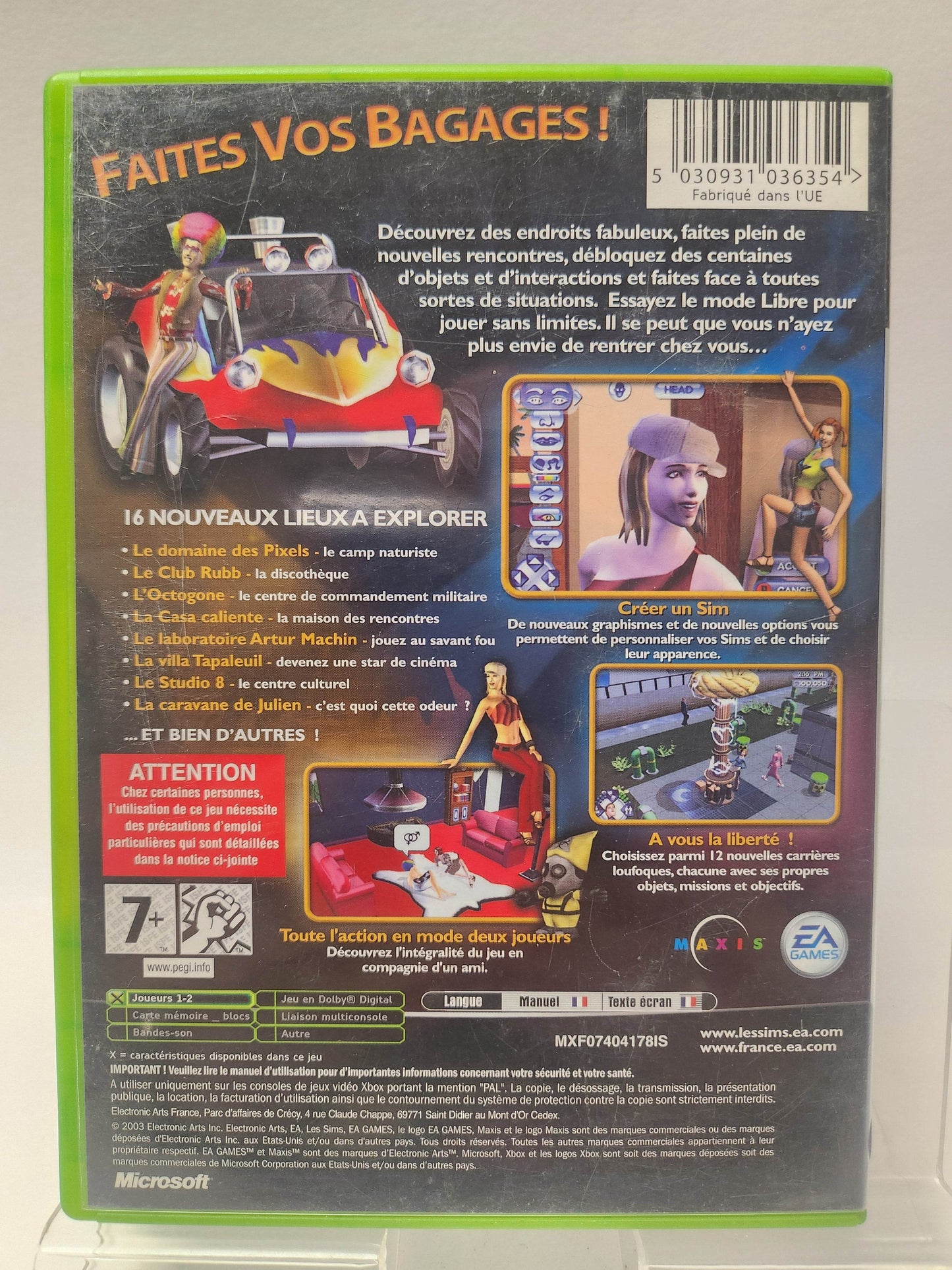 Sims Permis de Sortir Xbox Original - Feniks Gameshop
