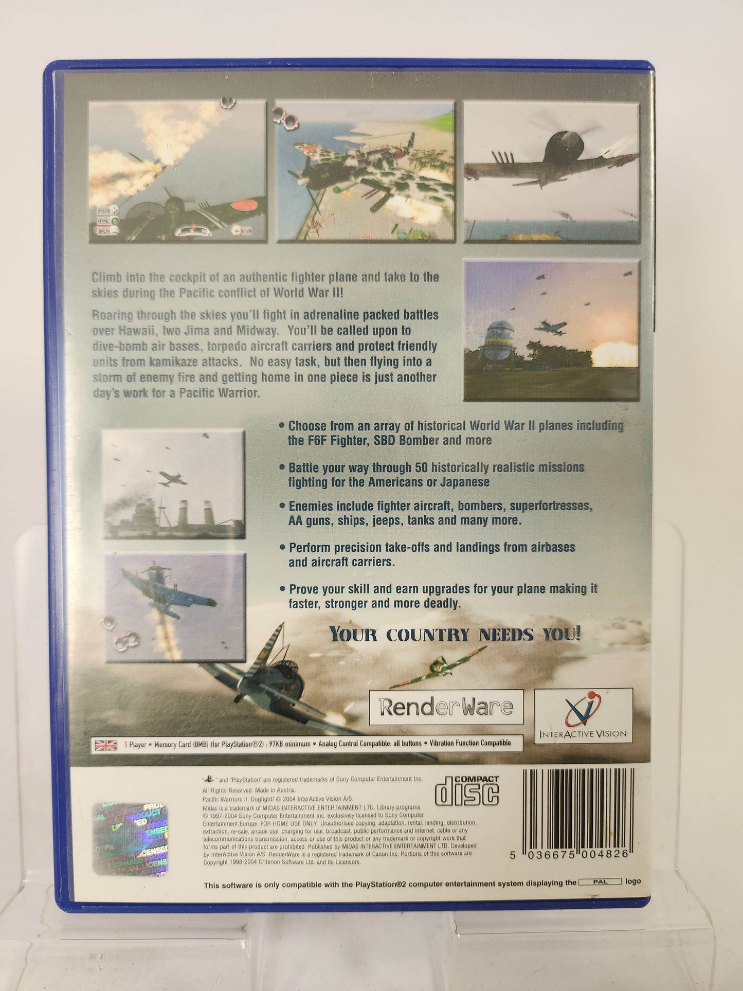 Pacific Warriors II Dogfight Playstation 2 - Feniks Gameshop