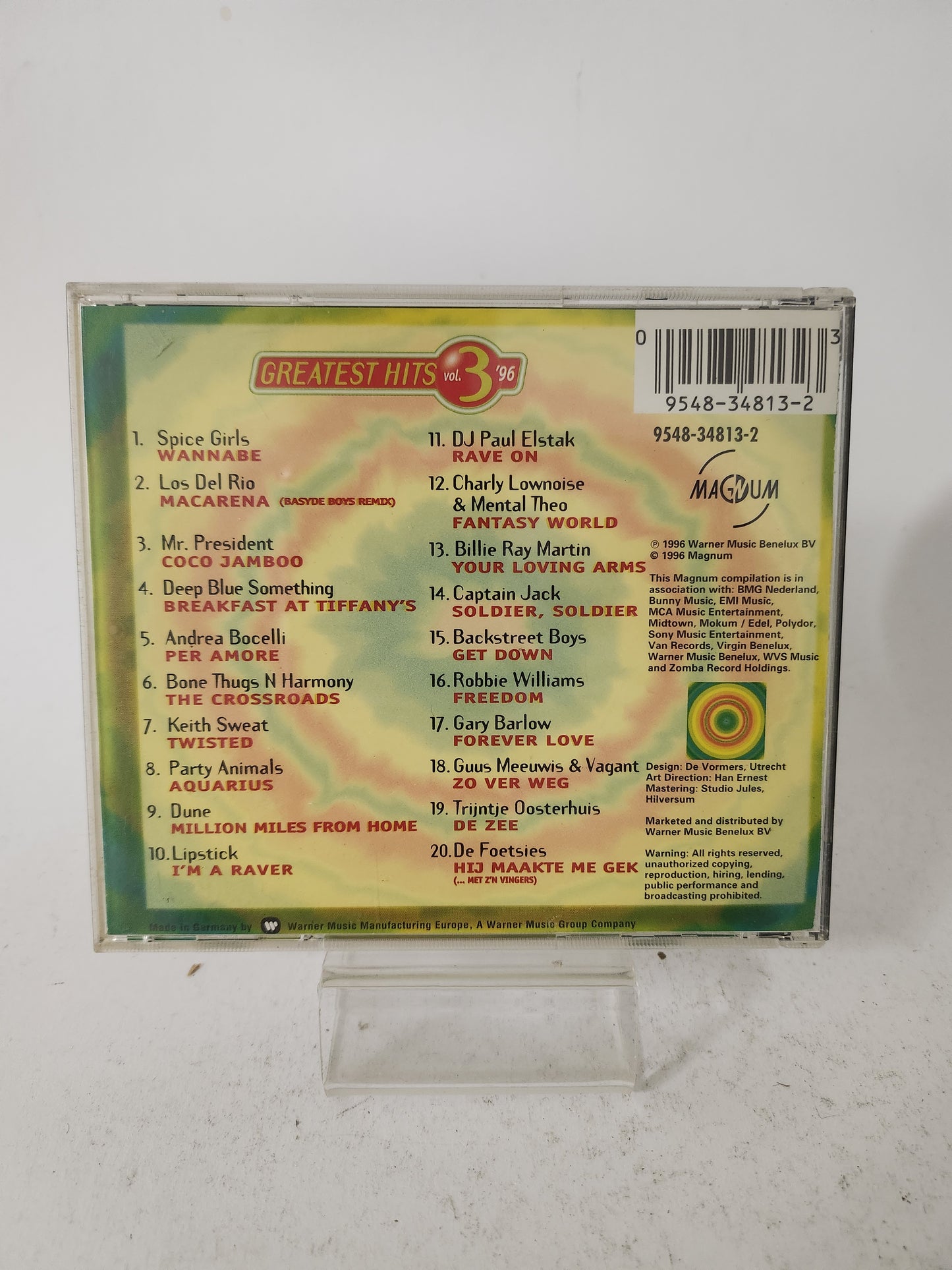 Greatest Hits Vol 3 '96 CD