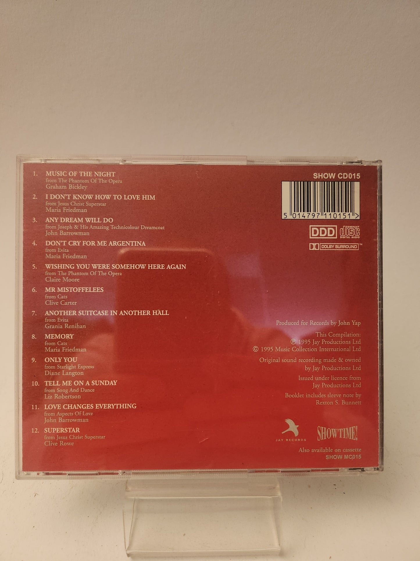 The Hit Songs of Andrew Lloyd Webber CD