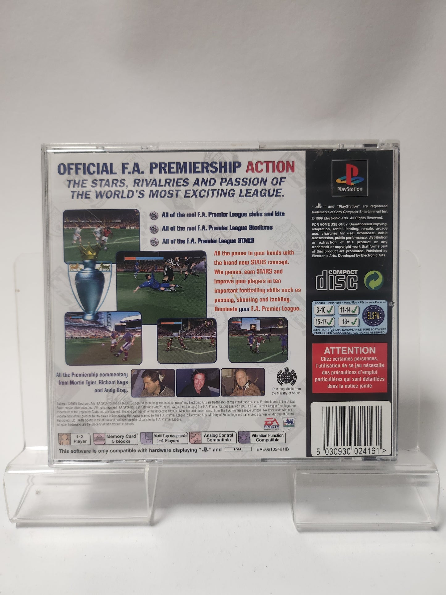 FA Premier League Stars Playstation 1