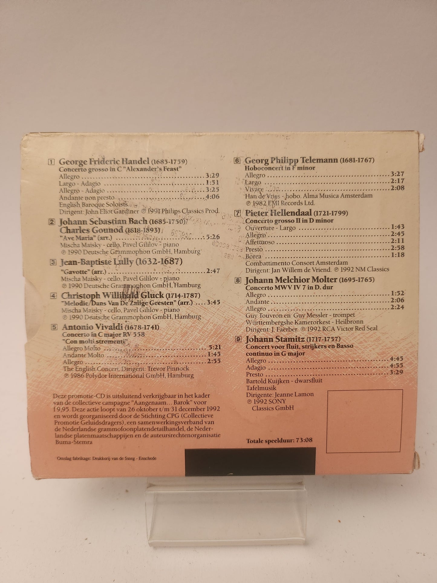 Aangenaam Barok '92: Klassieke Promotie CD