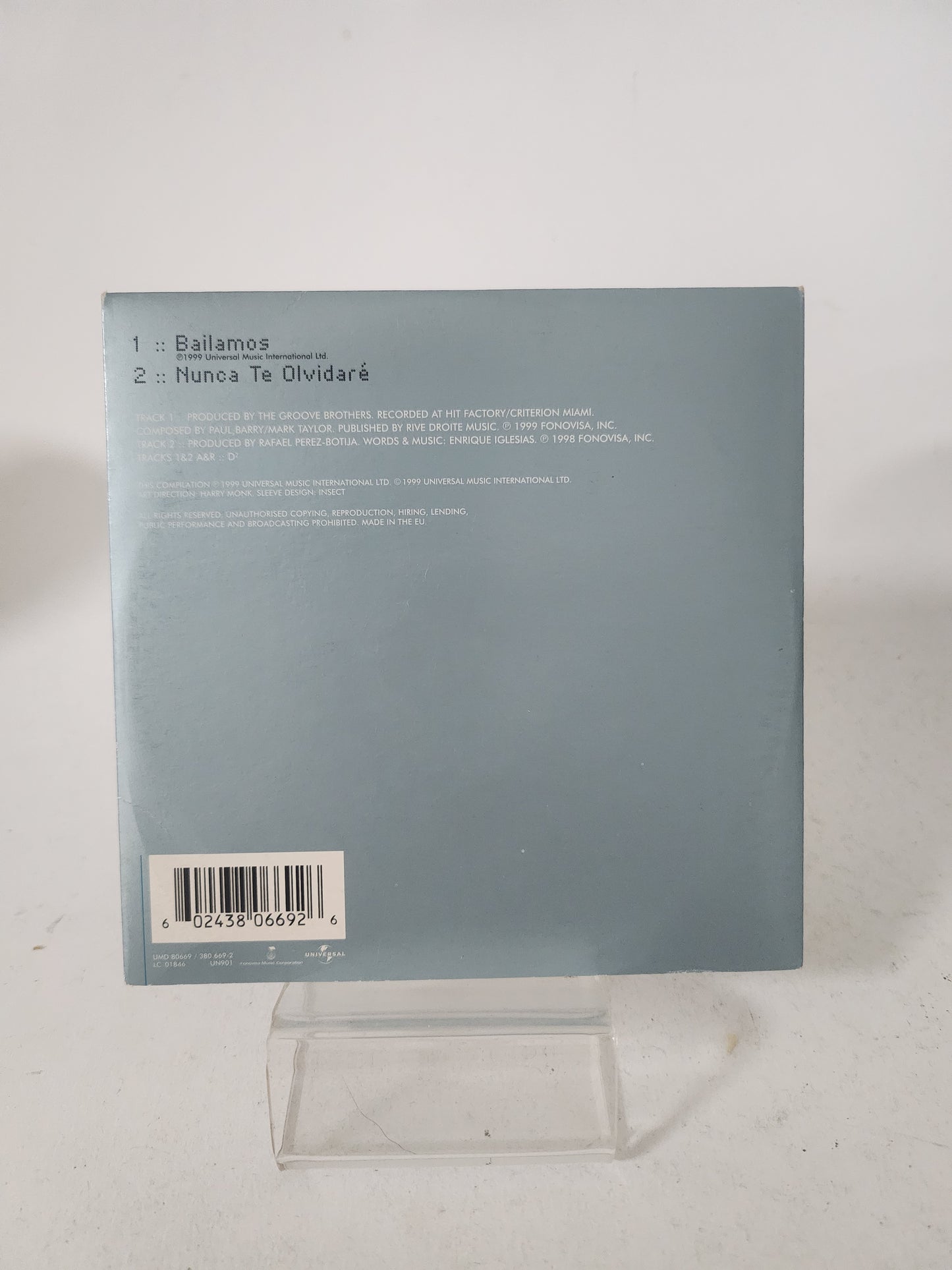 Enrique Iglesias: Bailamos CD Single