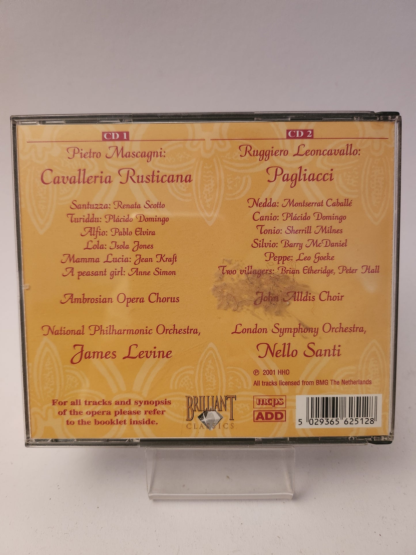 Mascagni: Cavalleria Rusticana & Leoncavallo: Pagliacci CD