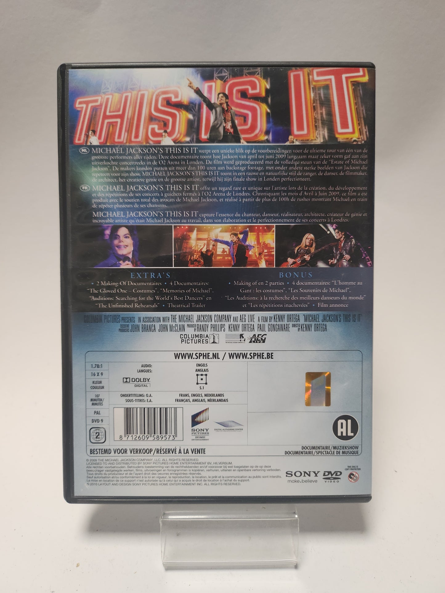 Michael Jackson: This is It Dvd Muziek