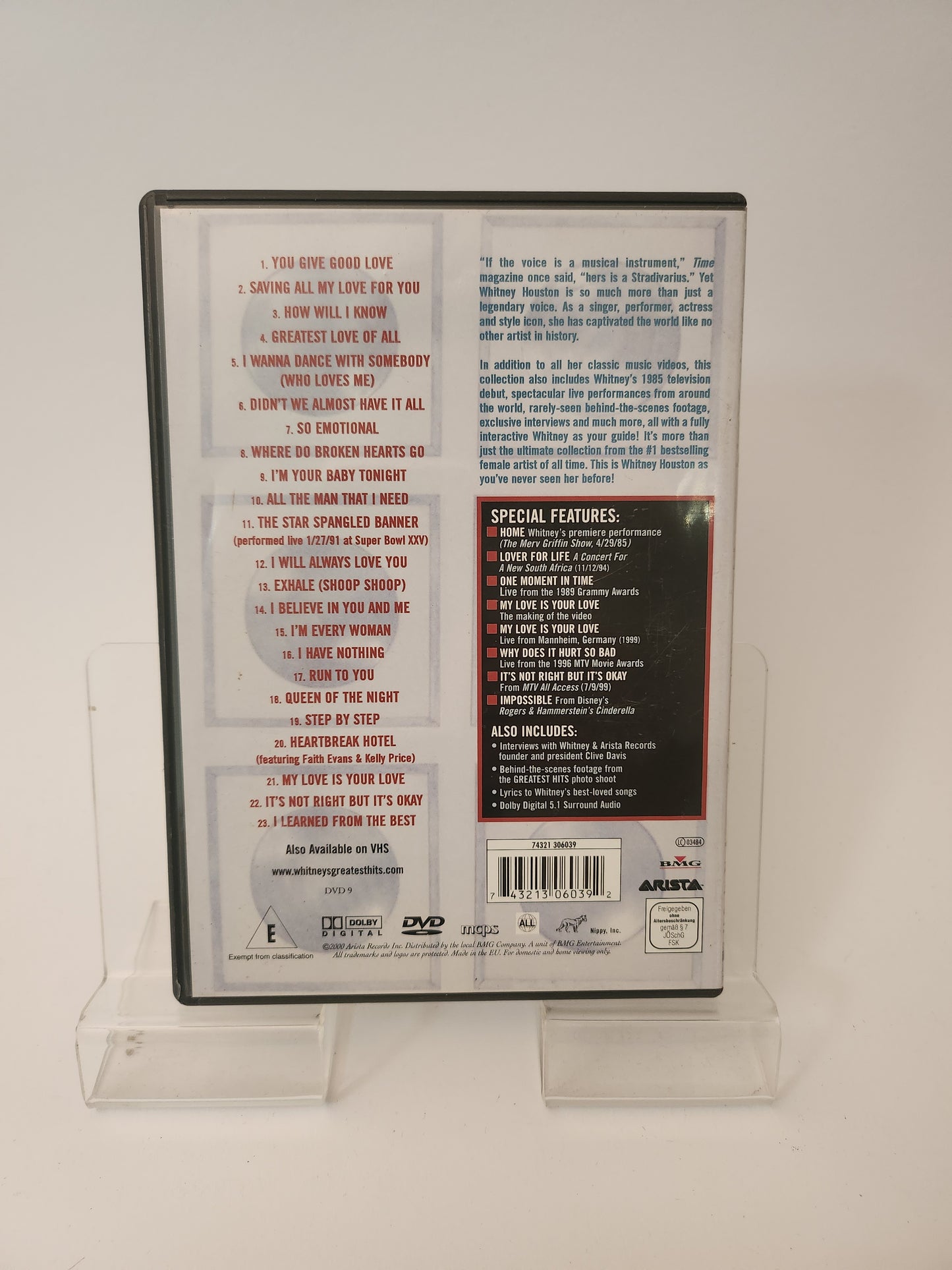 Whitney: the Greatest Hits DVD Muziek