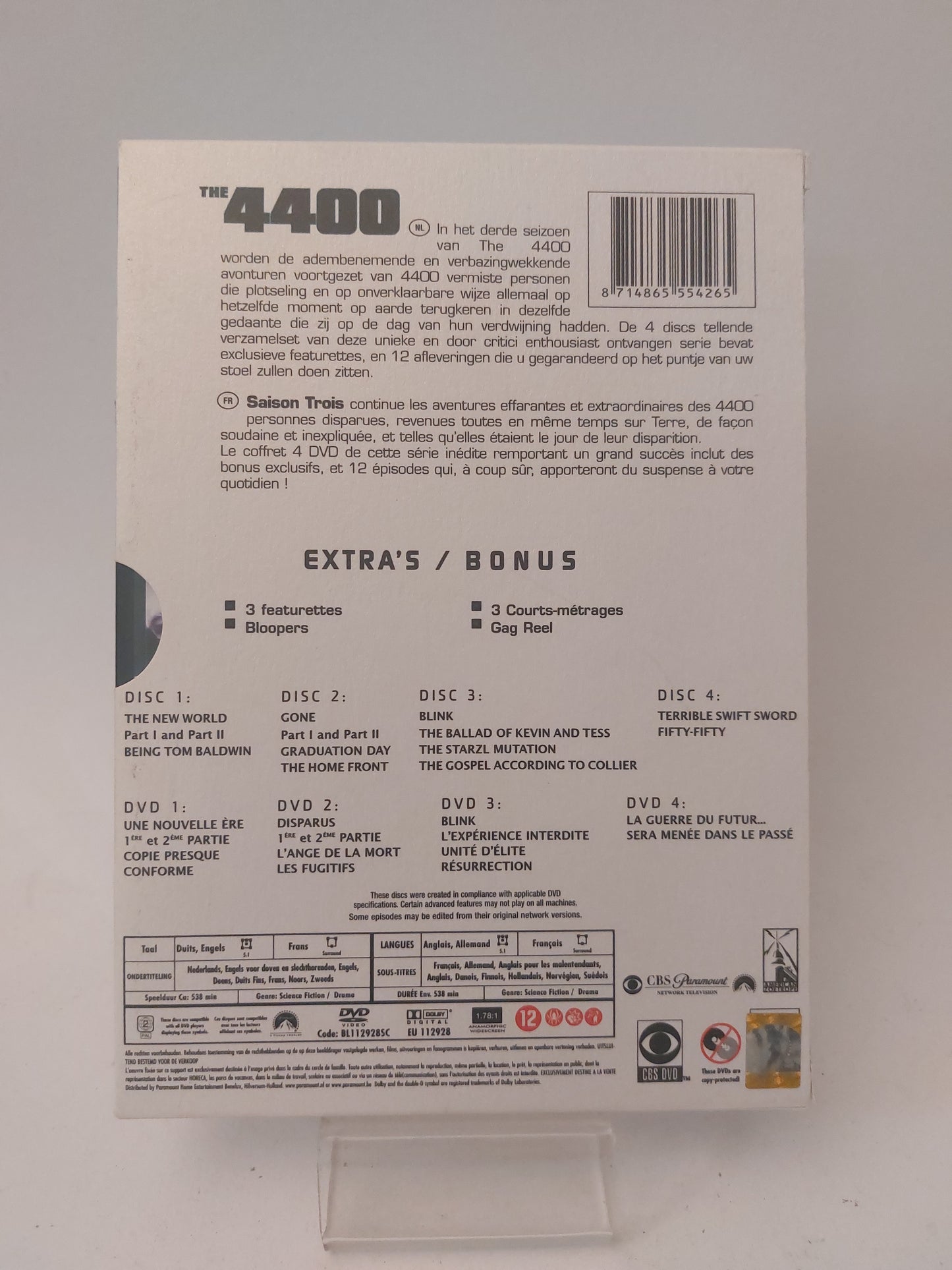 4400 the Third Season Box Dvd