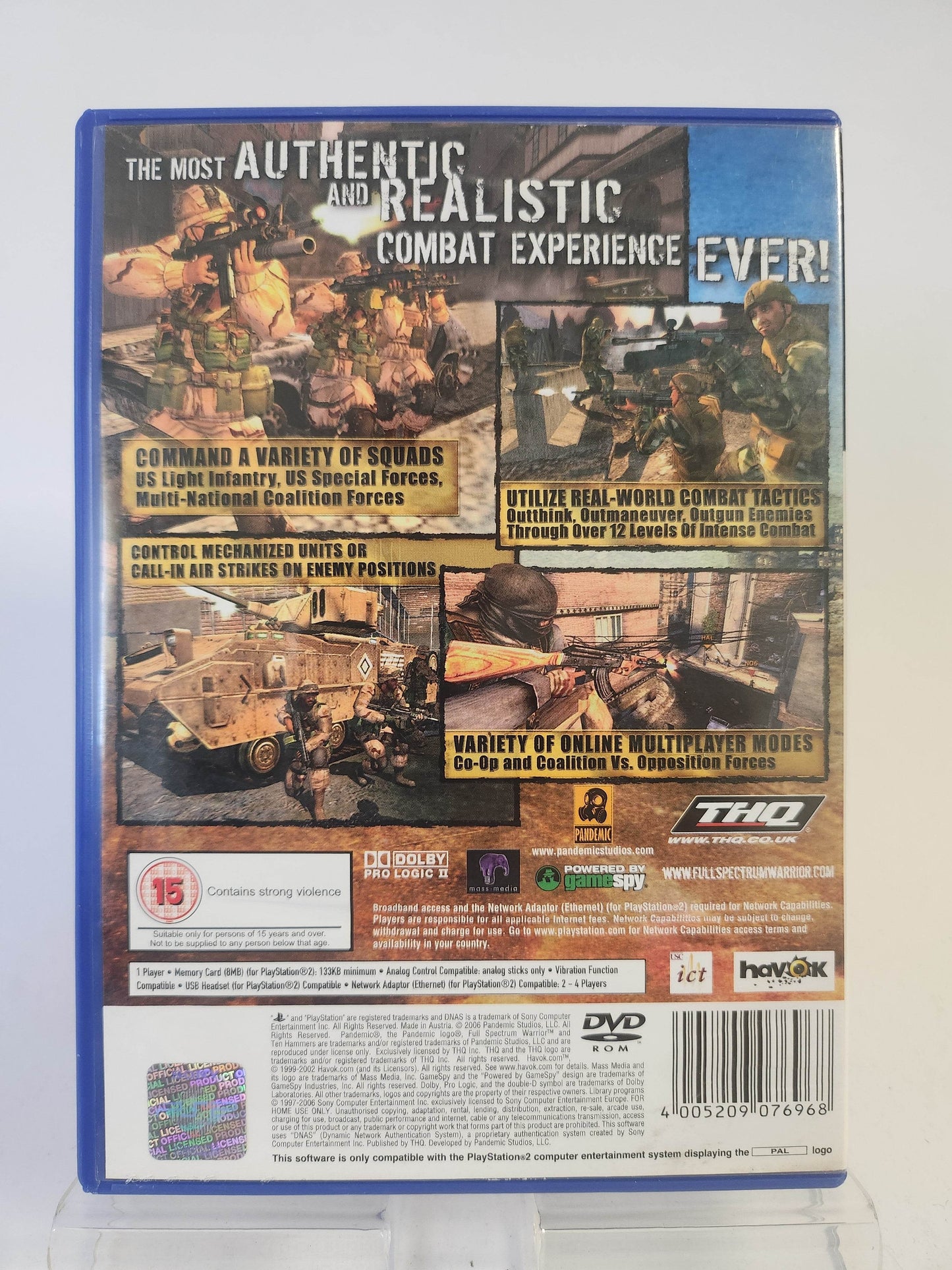 Full Spectrum Warrior Ten Hammers Playstation 2 - Feniks Gameshop