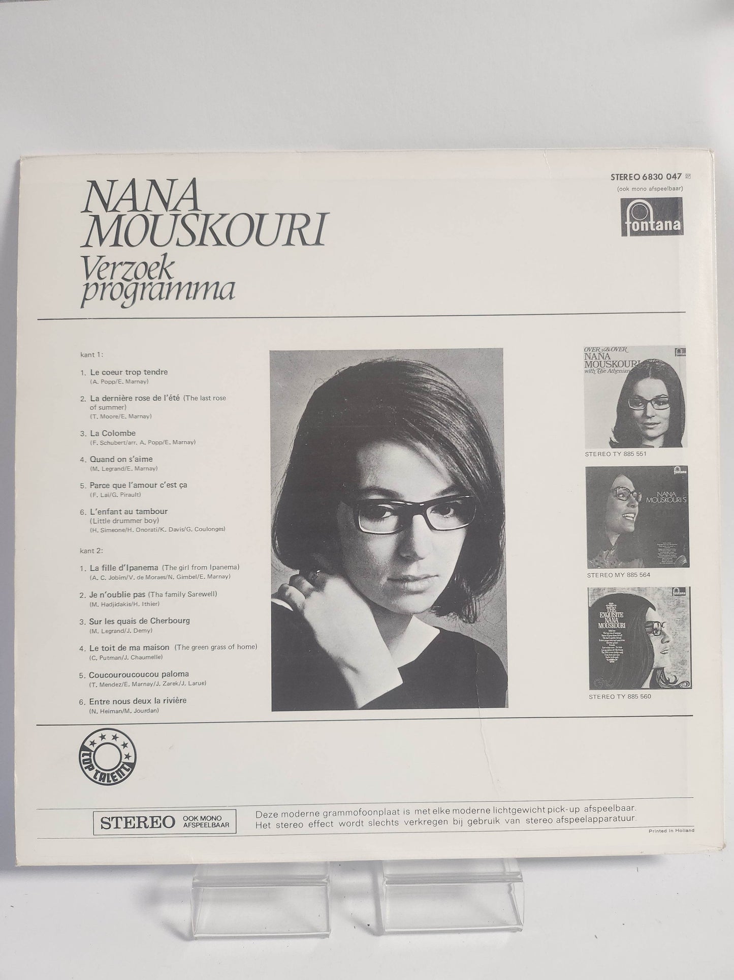 Nana Mouskouri: Verzoekprogramma LP Vinyl - Feniks Gameshop