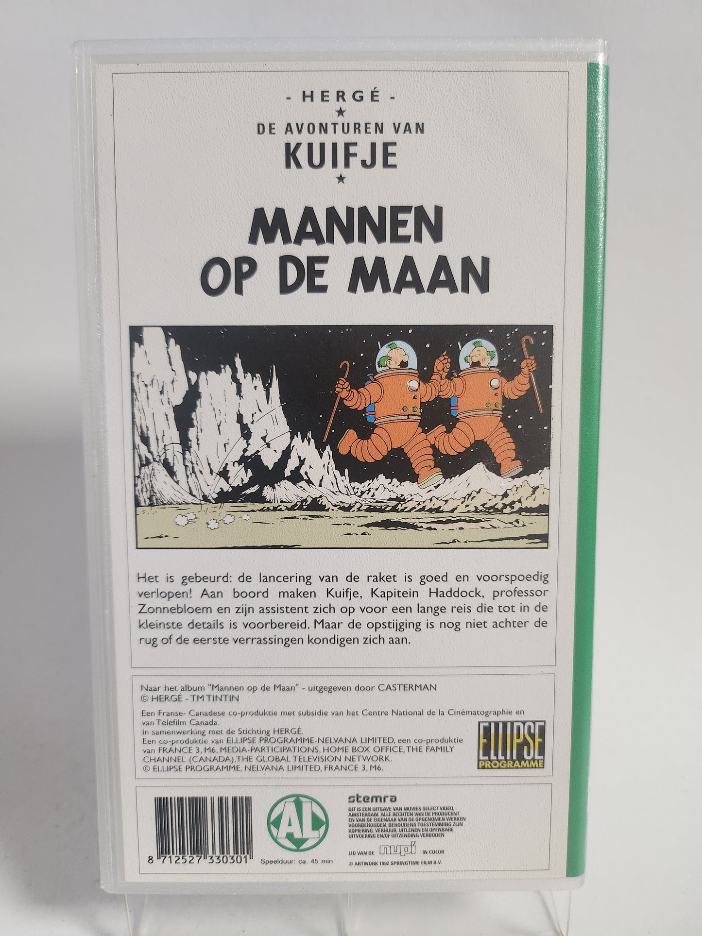 Kuifje "Mannen op de Maan" VHS Kids