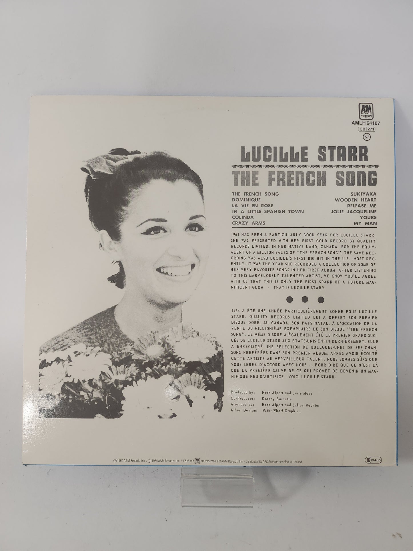 French Song: Lucille Starr LP Vinyl