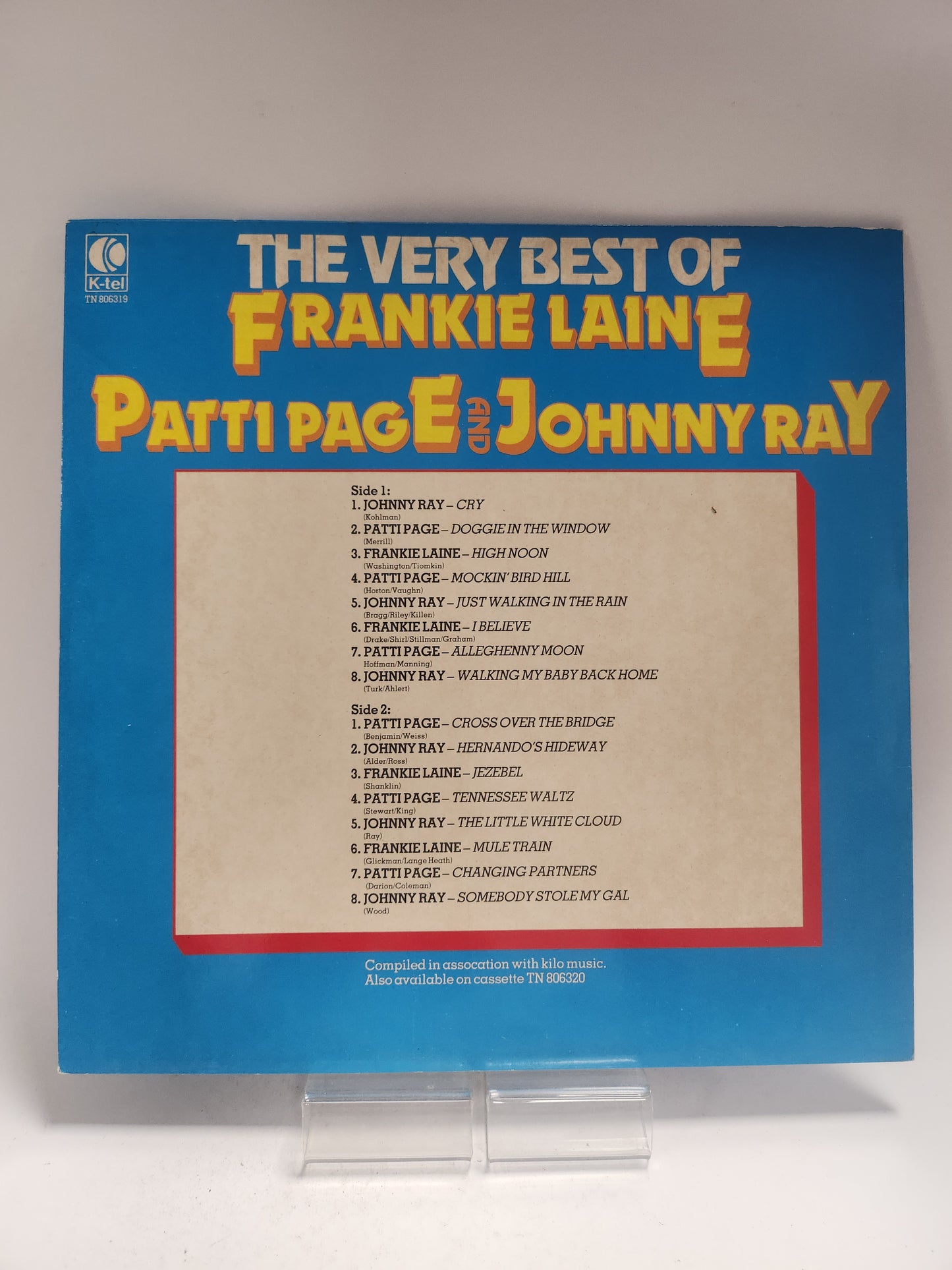 Patti Page & Johnny Ray: the Very Best of Frankie Laine LP Vinyl
