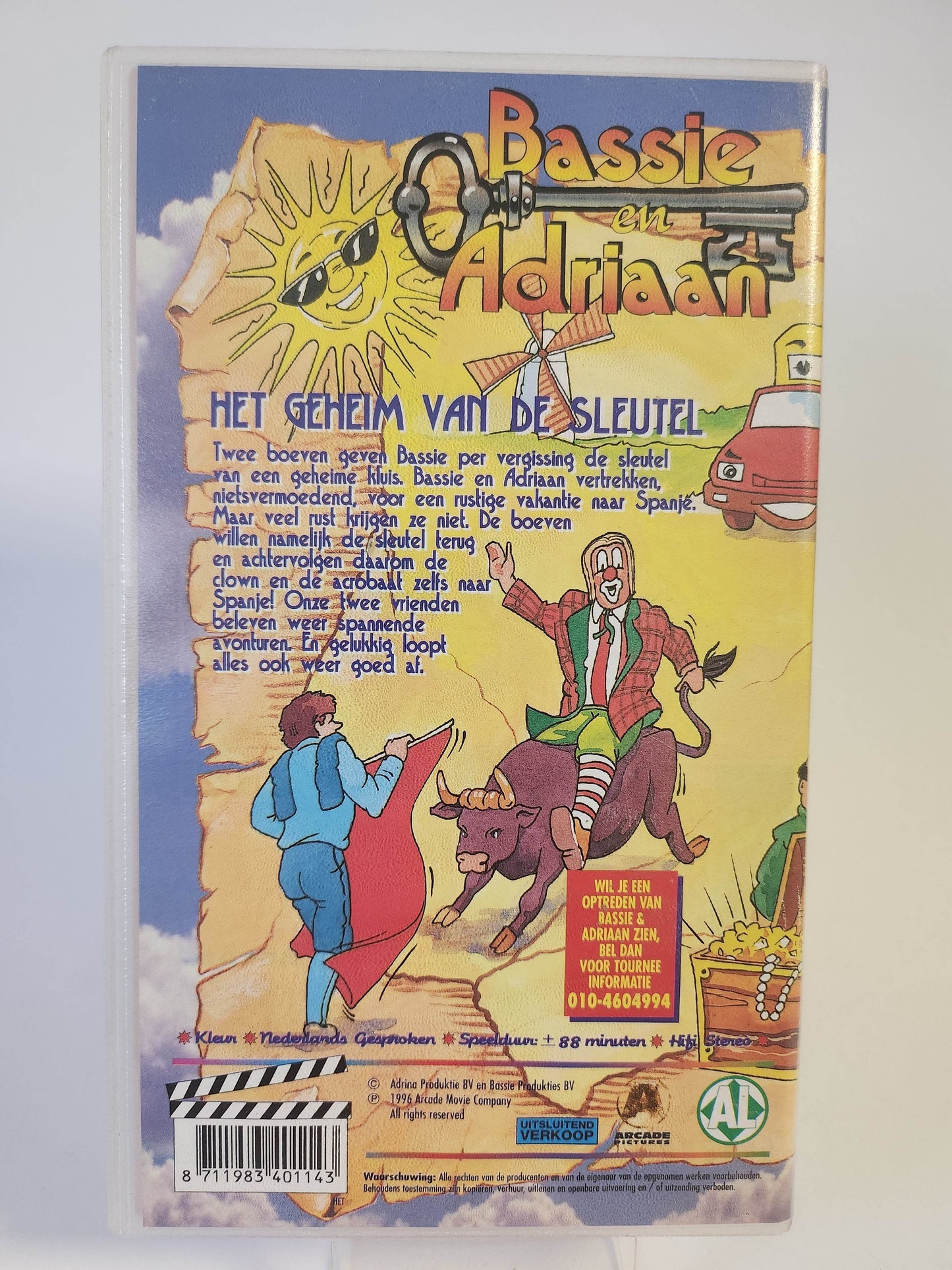 Bassie & Adriaan: het Geheim van de Sleutel VHS - Feniks Gameshop