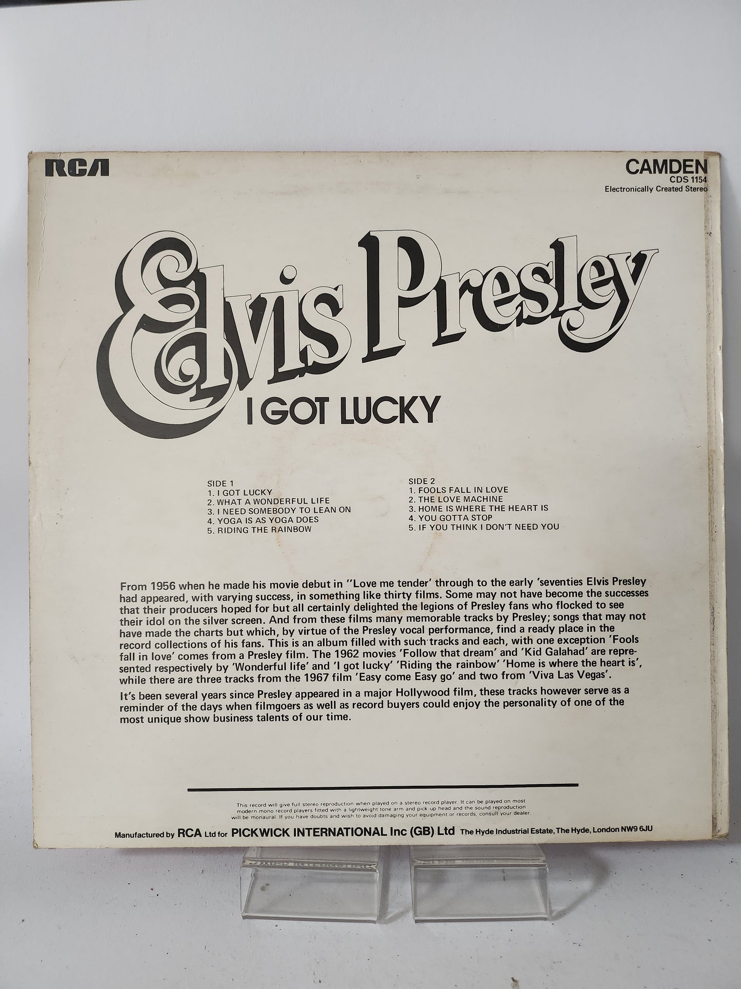 I Got Lucky: Elvis Presley LP Vinyl
