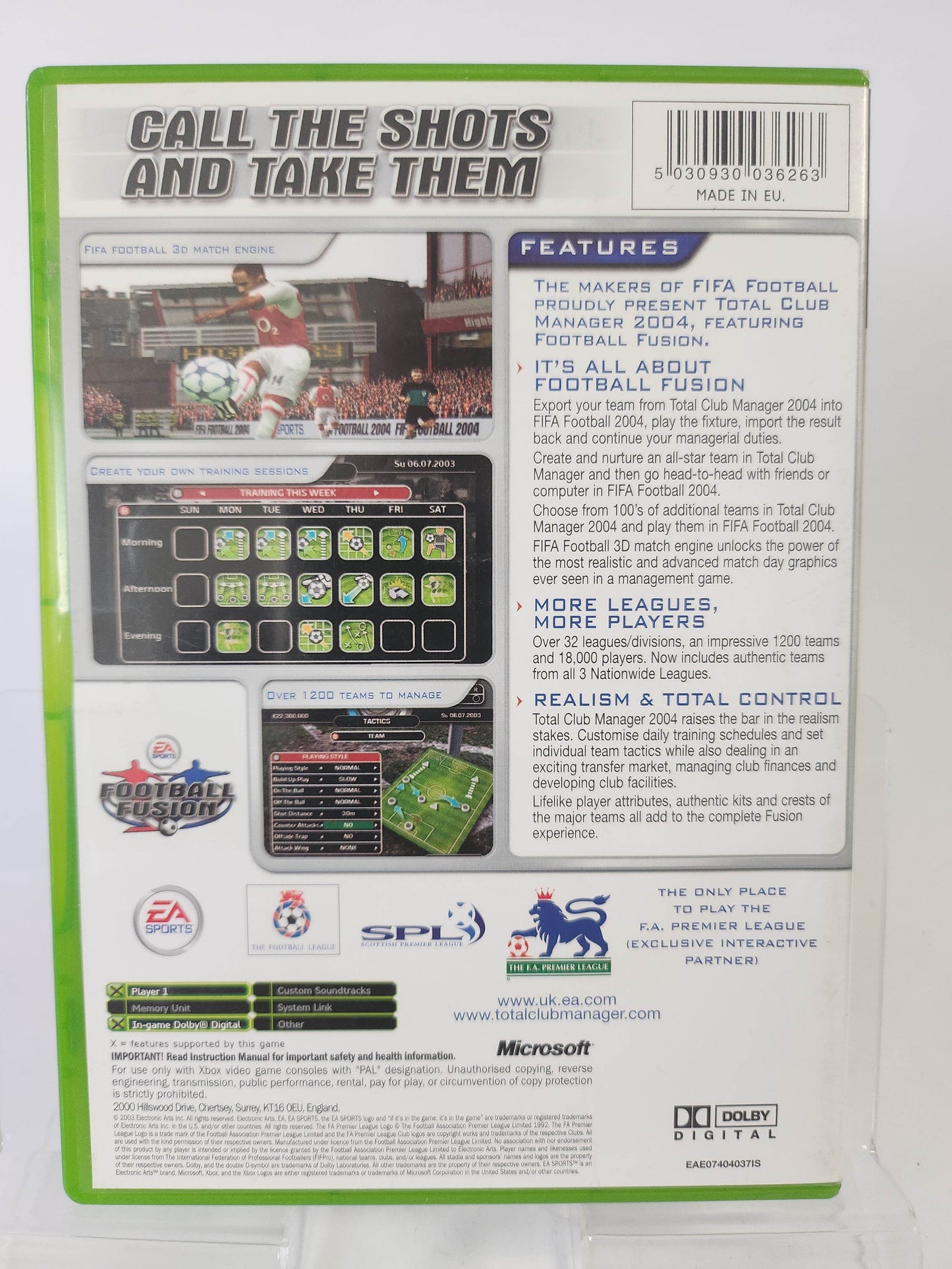 Total Club Manager 2004 Xbox Original - Feniks Gameshop